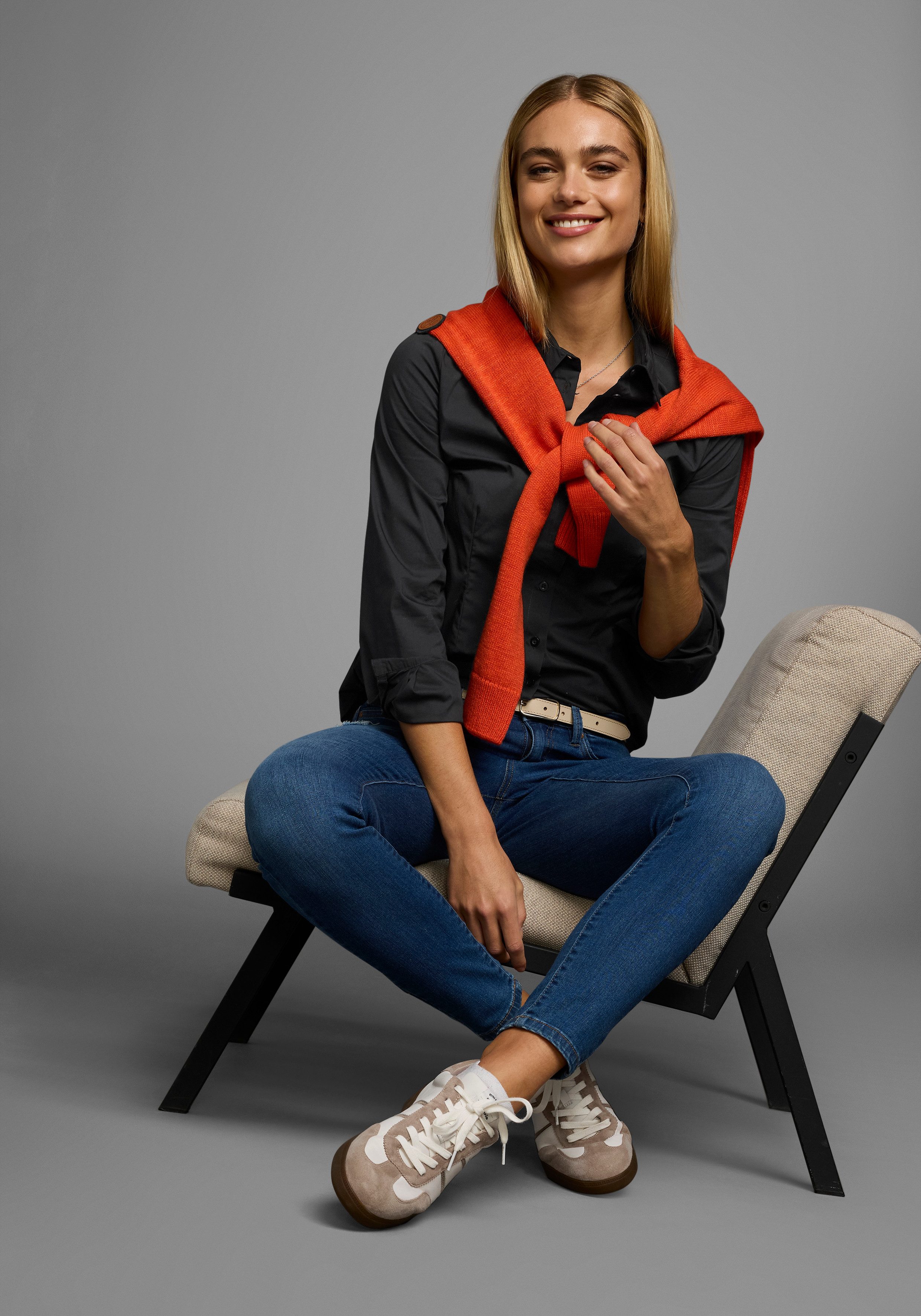 Flashlights Blouse met lange mouwen in overhemdstijl (Set van 2)