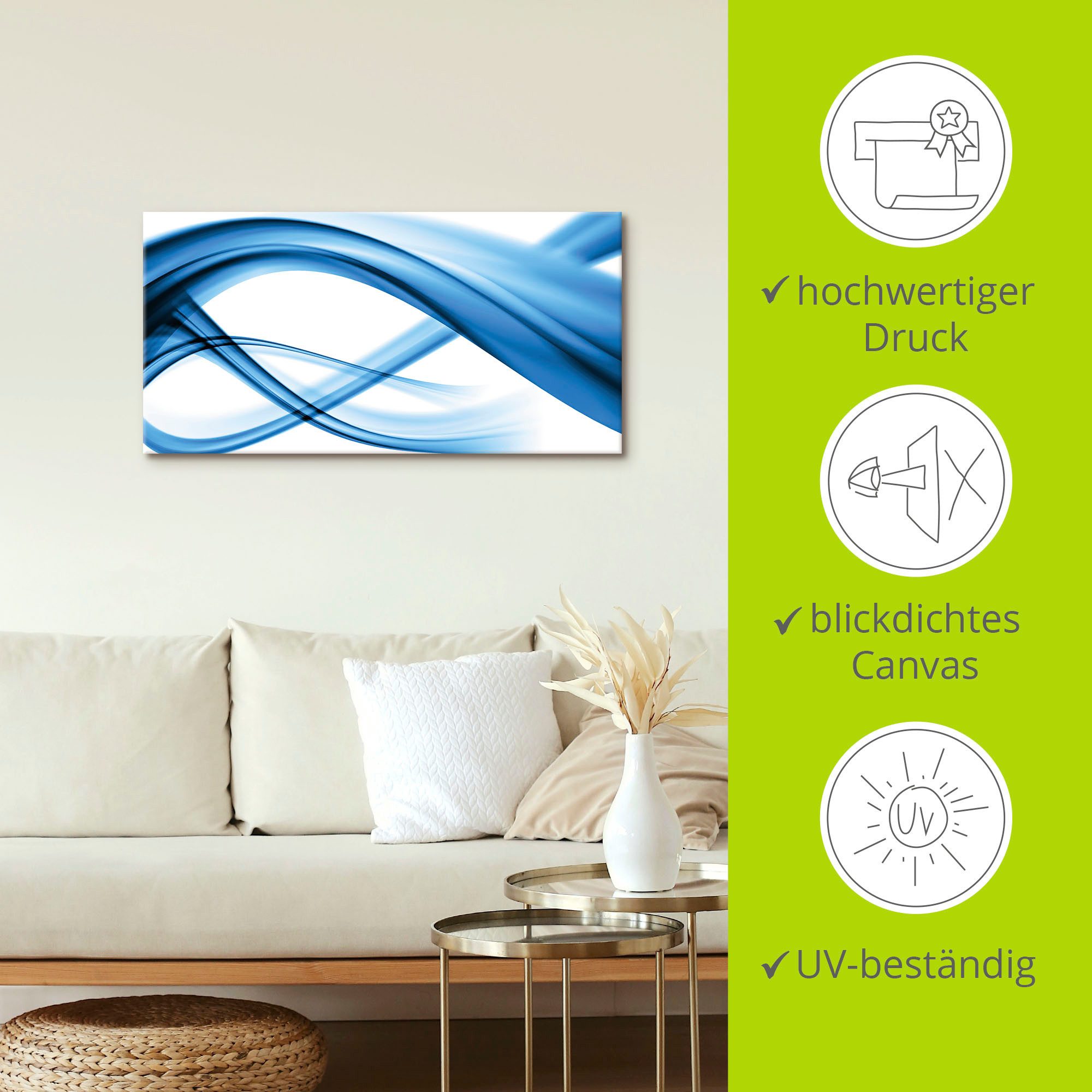 Artland Artprint Abstracte compositie als artprint van aluminium, artprint voor buiten, artprint op linnen, poster in verschillende maten. maten