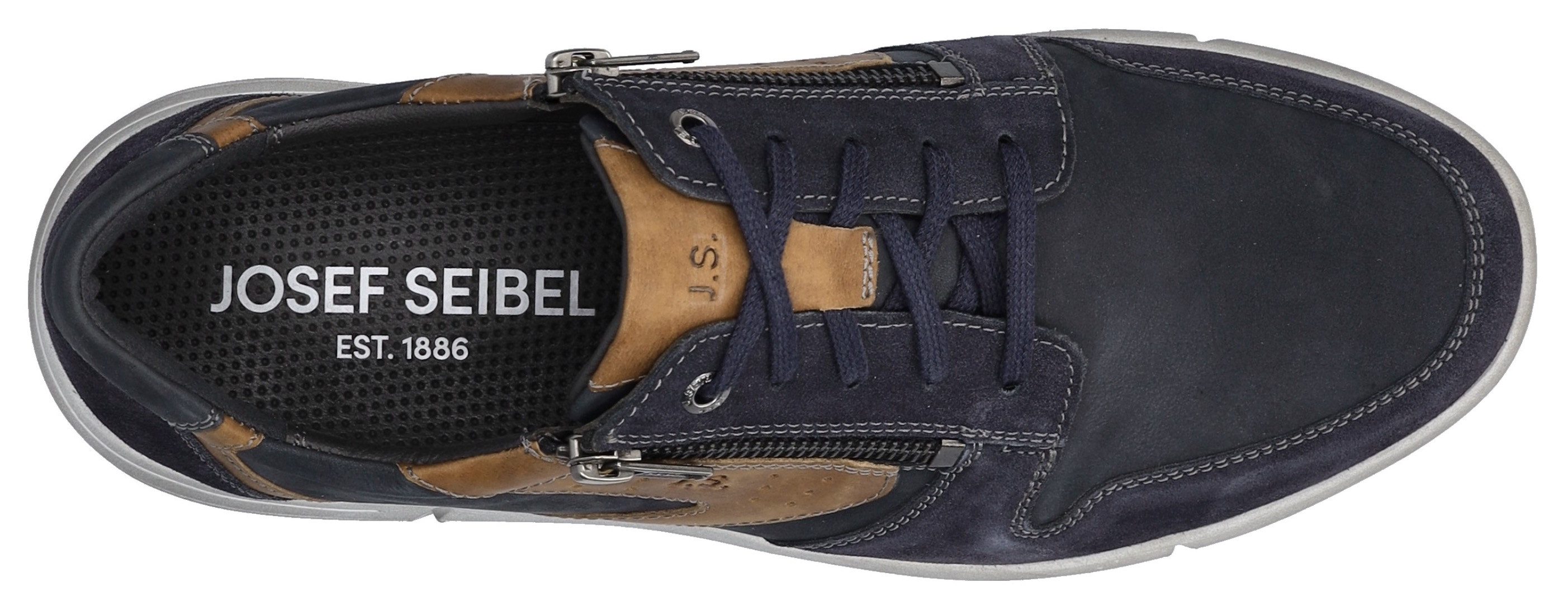 Josef Seibel Sneakers ENRICO 20 , vrijetijdsschoen, comfort schoen, veterschoen in breedte g (breed)