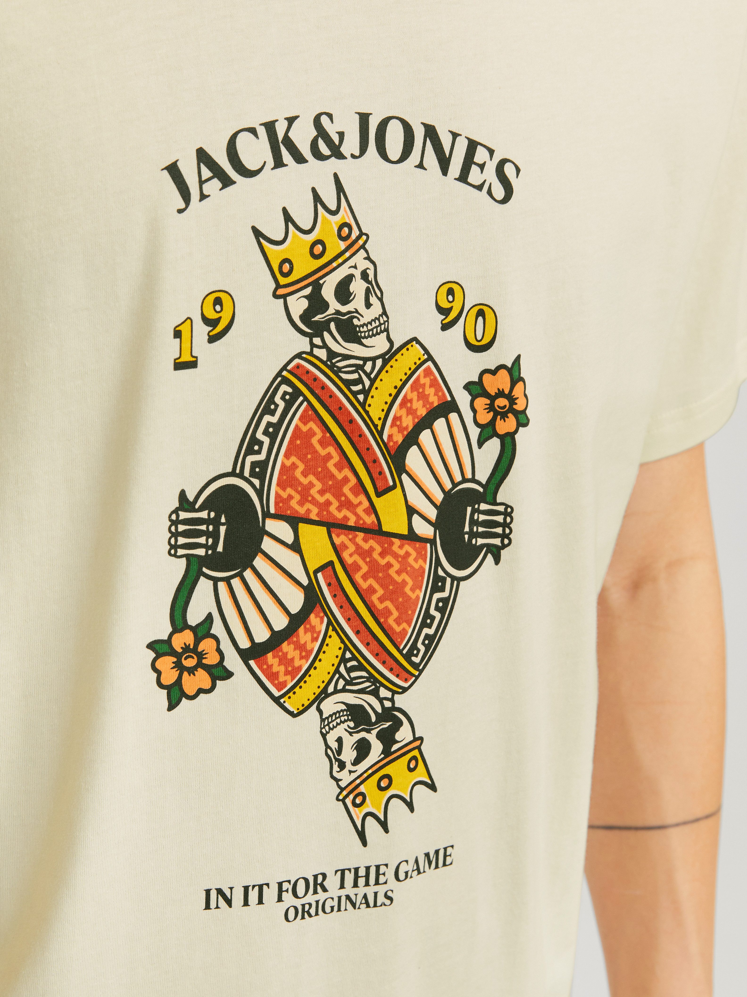 Jack & Jones T-shirt JORANATOMY SKULL TEE SS CREW NECK LN