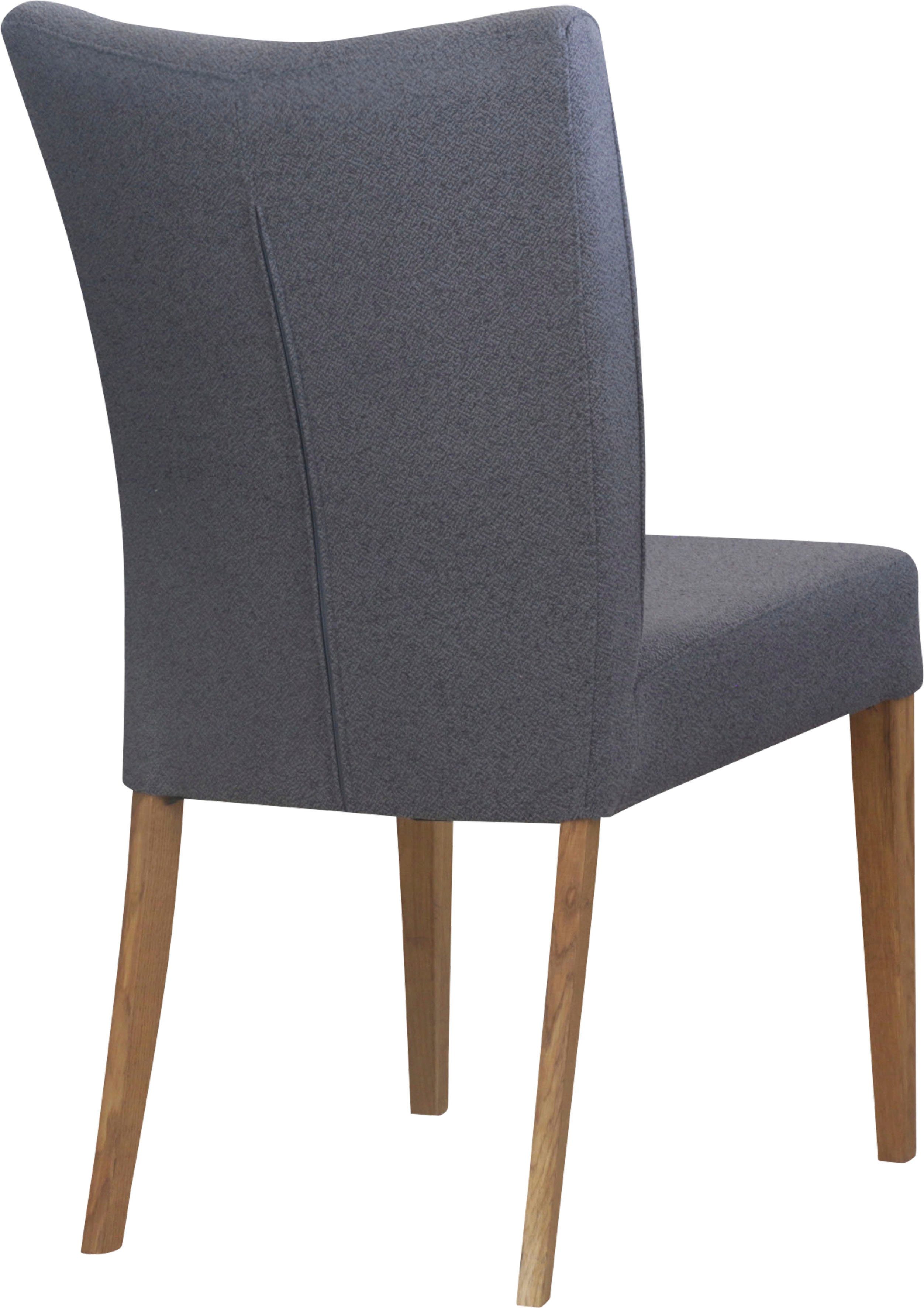 Home affaire Stoel met 4 poten Dia Frame massief eiken geolied (set, 2 stuks)