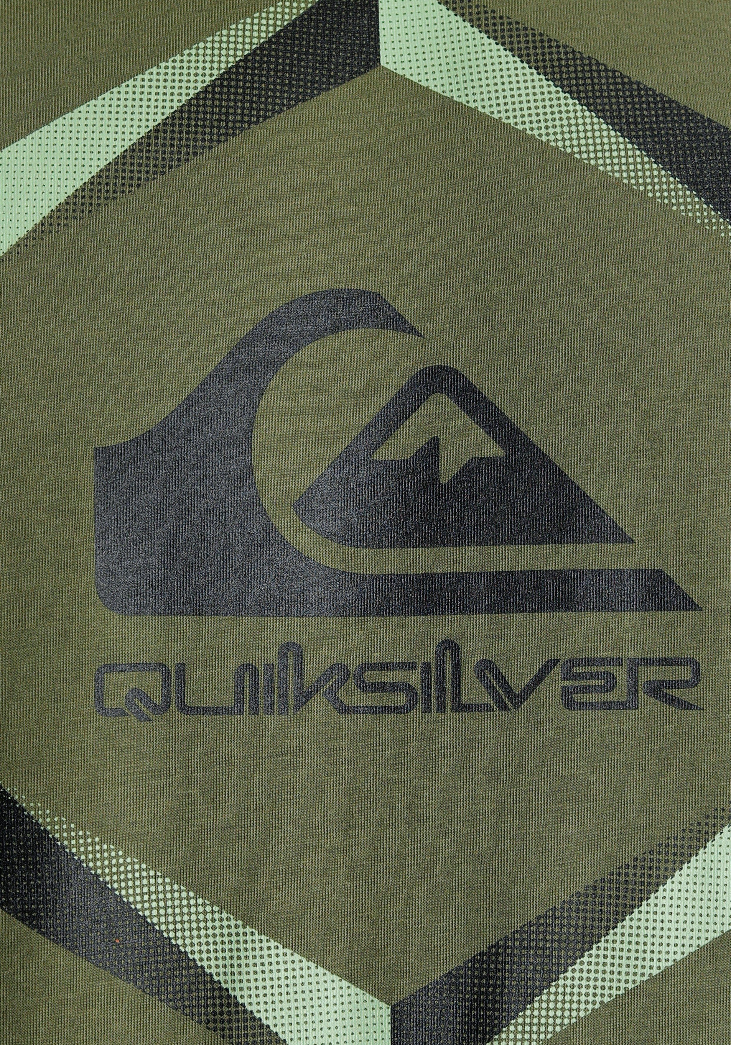 Quiksilver Shirt met lange mouwen Heren dubbelpak met logoprint (set, 2-delig)