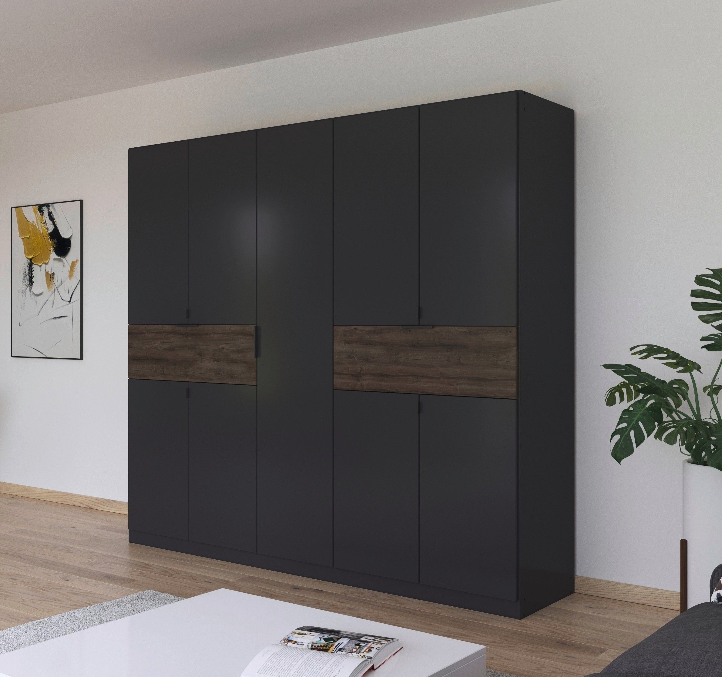 rauch Draaideurkast Kledingkast kast garderobe waskast TICAO met 2 ruime lades, veel opbergruimte made in germany