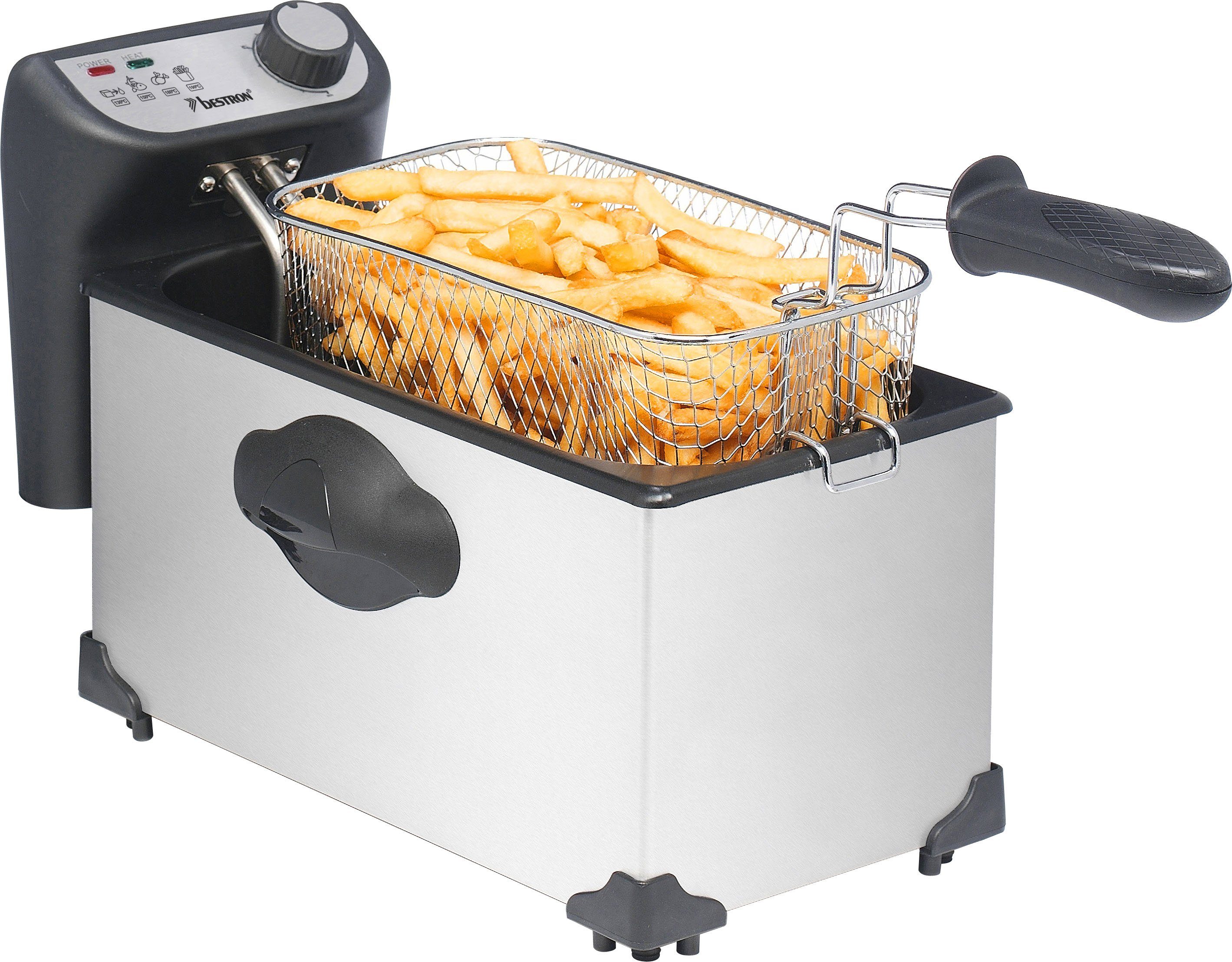 bestron Friteuse AF351 1 kg, 3,5 liter, koudezone technologie, vaatwasmachinebestendig