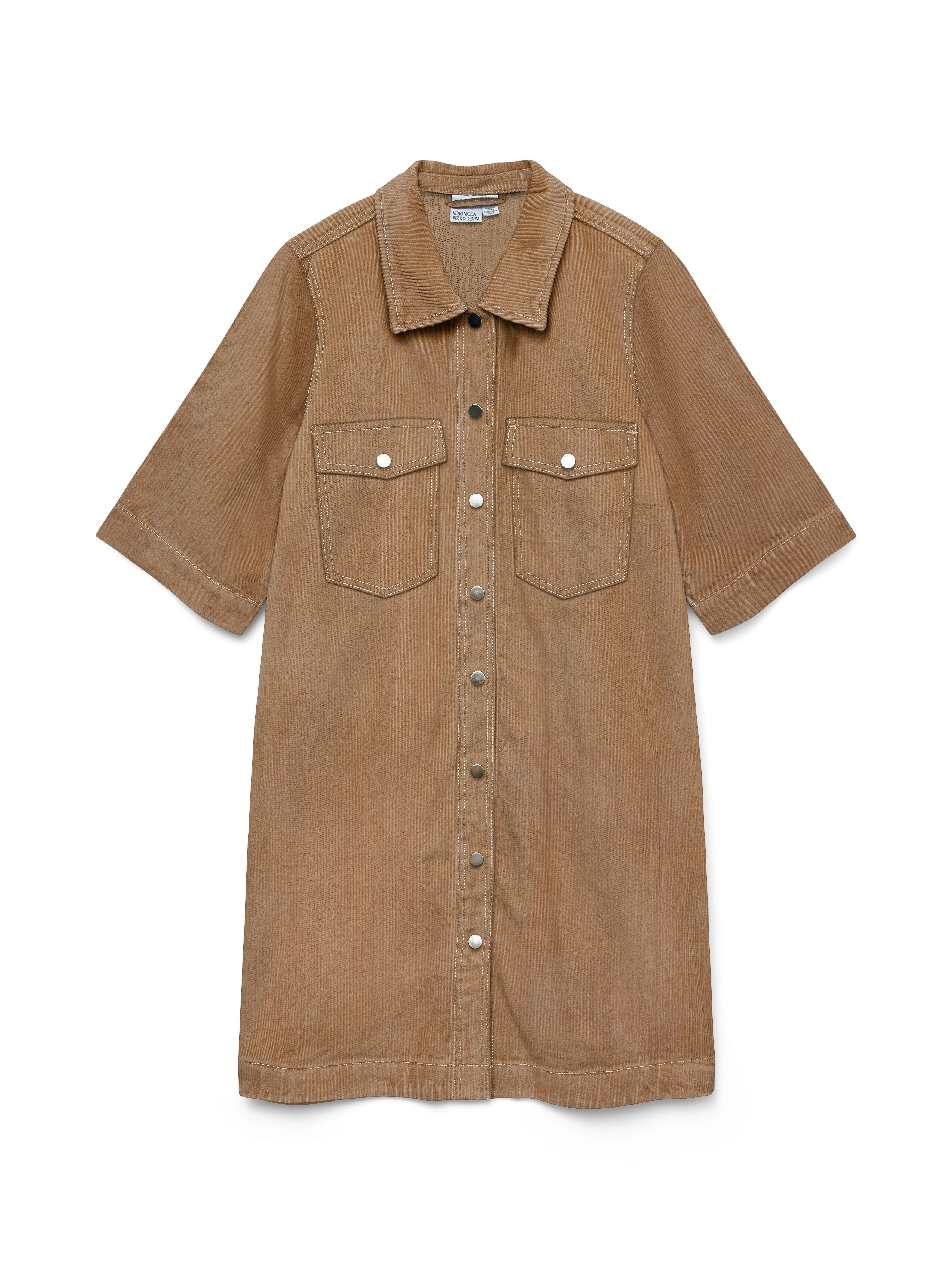 Vero Moda Cordjurk VMFENJA 2/4 SHORT CORDUROY DRESS NOOS