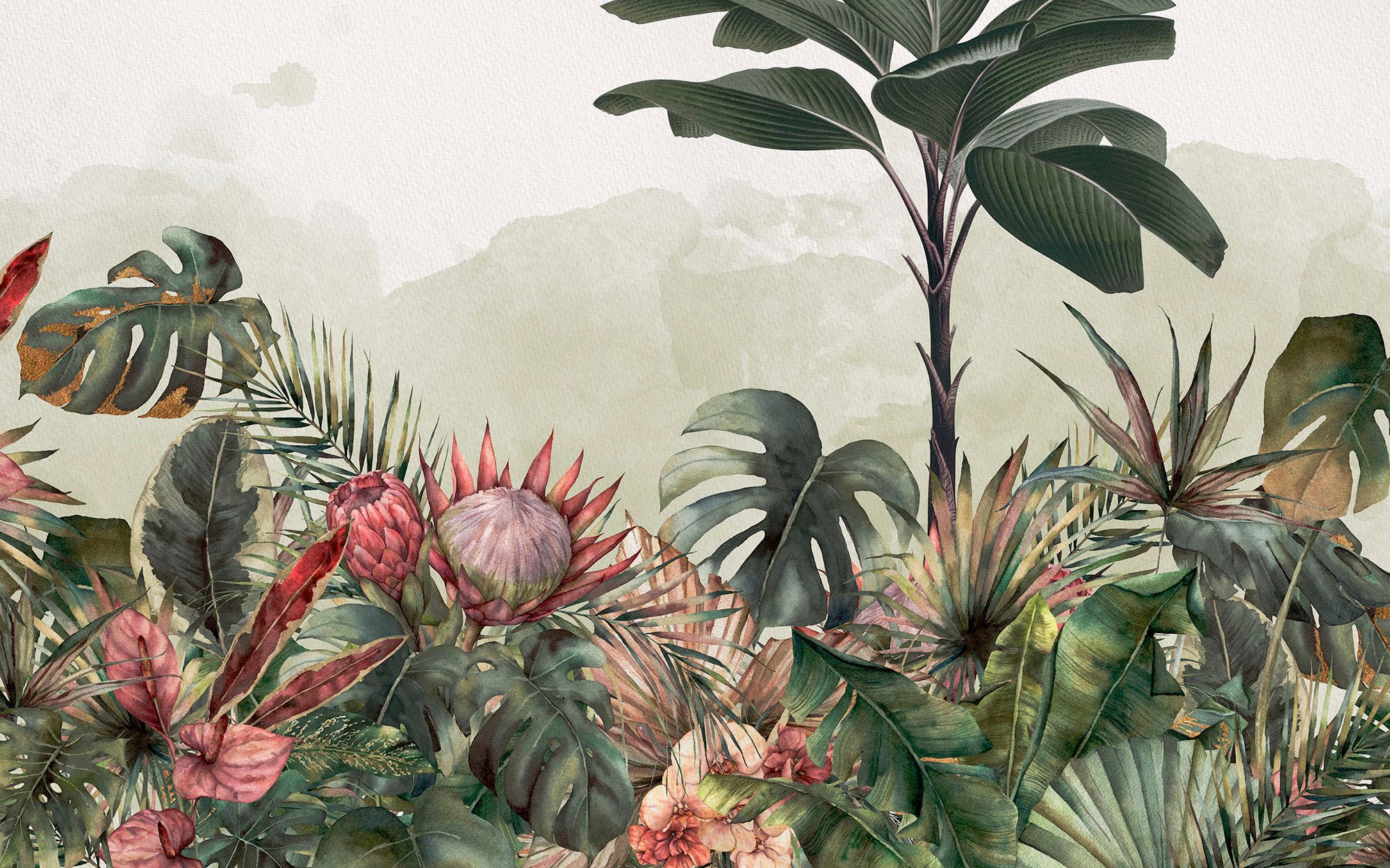 Komar Fotobehang Digitale print vlies - Jungle Spot - Afmeting 400 x 250 cm (1 stuk)