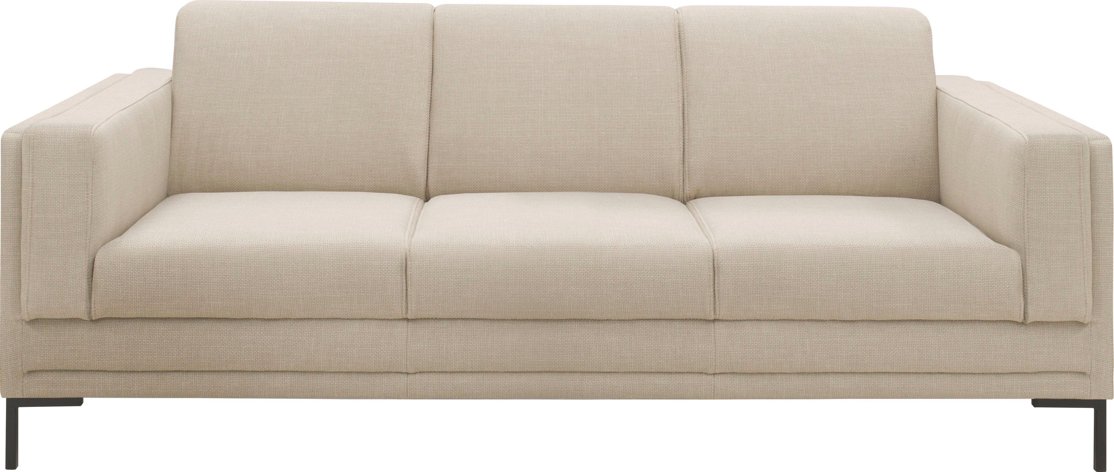 LOOKS BY WOLFGANG JOOP 3-zitsbank LOOKS VII heldere lijnen, chic design beige, 3-zitsbanken