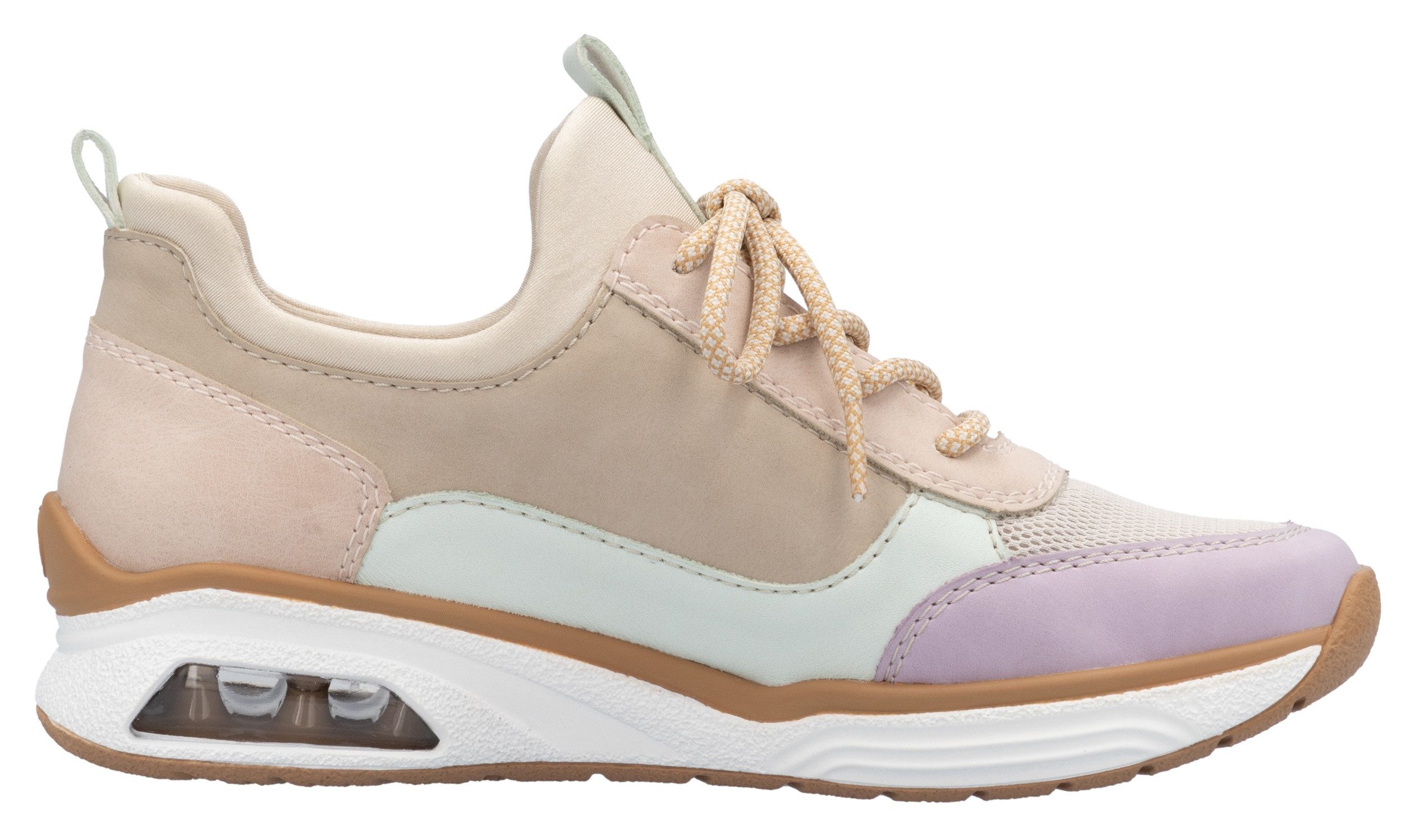 Rieker Slip-on sneakers , lage schoen, vrijetijdsschoen, instapschoen met elastische instap