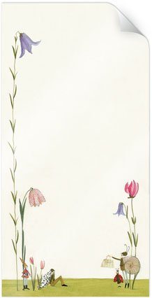 wall-art poster gebloemde wonderland bloemen (1 stuk) multicolor