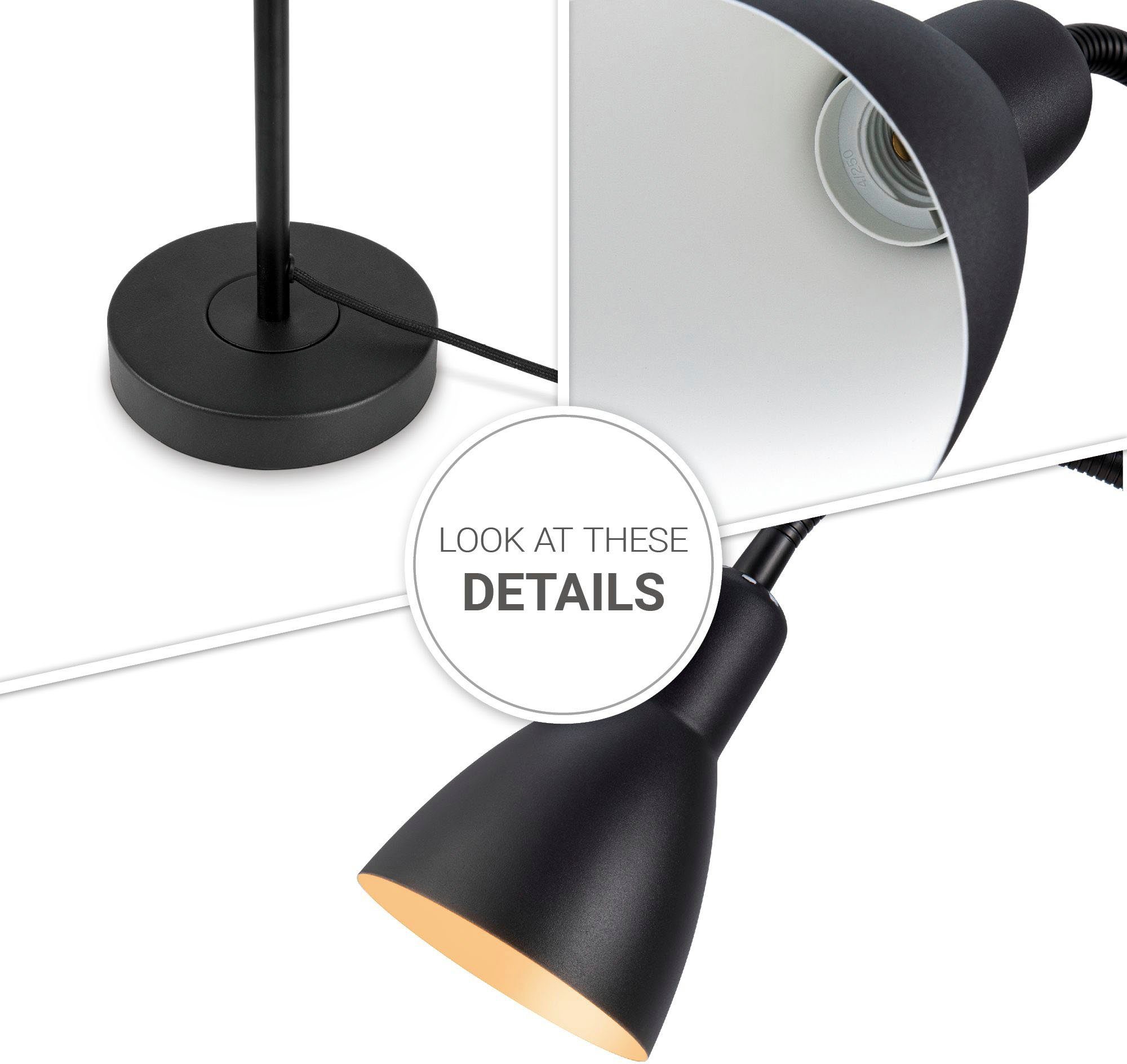 Paco Home Tafellamp WILHELM met compatibele dimmer en lichtbron