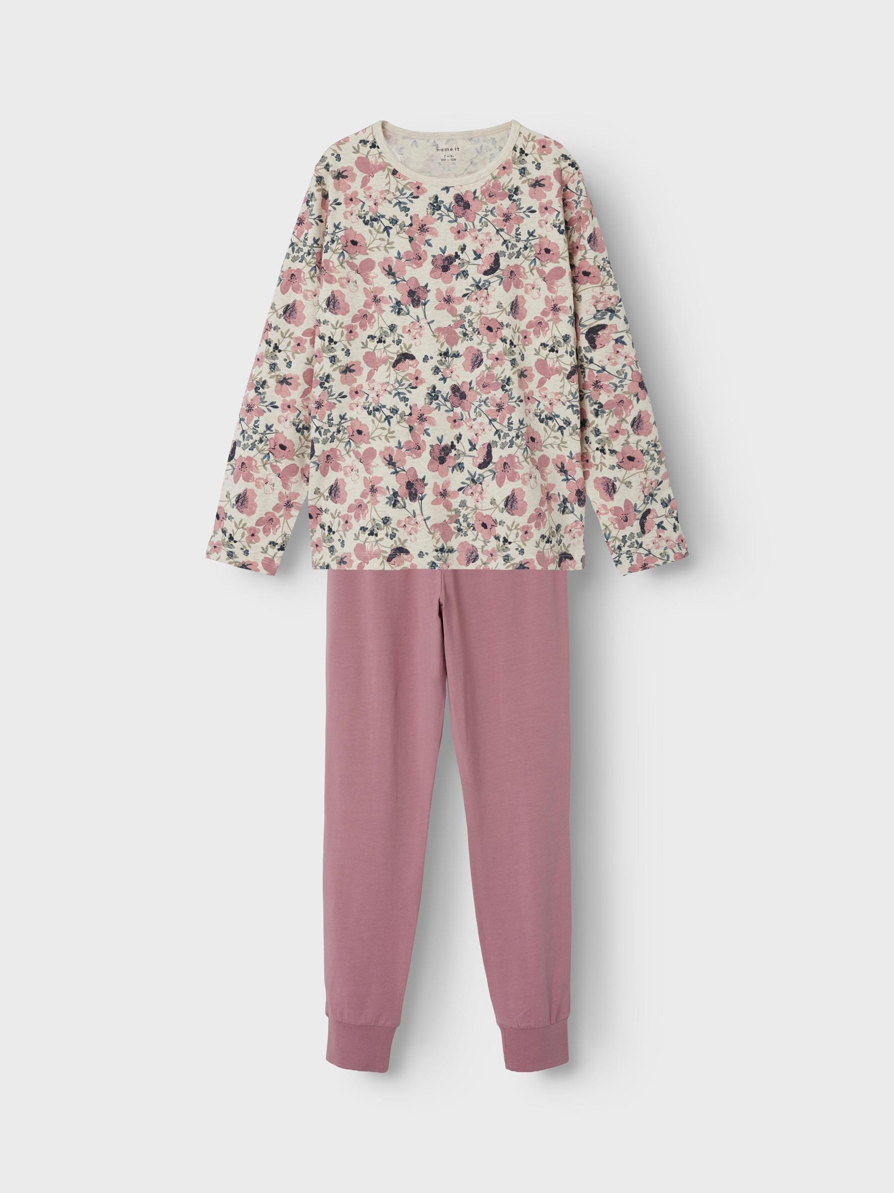 Name It Pyjama NKFNIGHTSET NOSTALGIA FLOWER NOOS (set 2-delig)