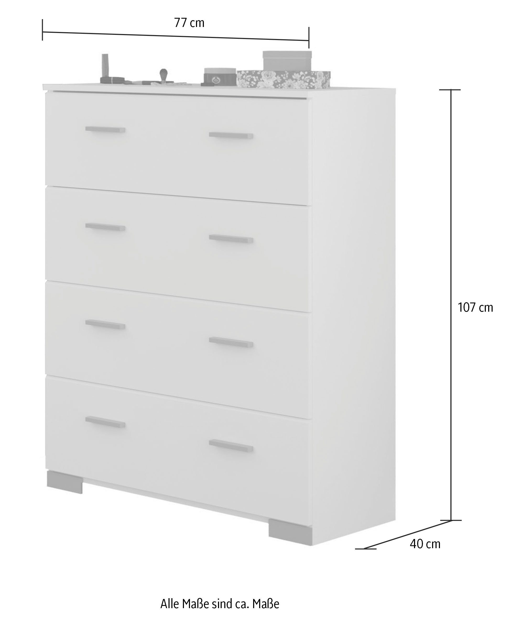 Parisot Tienerkamerset Sleep 41 Achterwanden van de vakken aan het bed draaibaar (set, 4-delig)