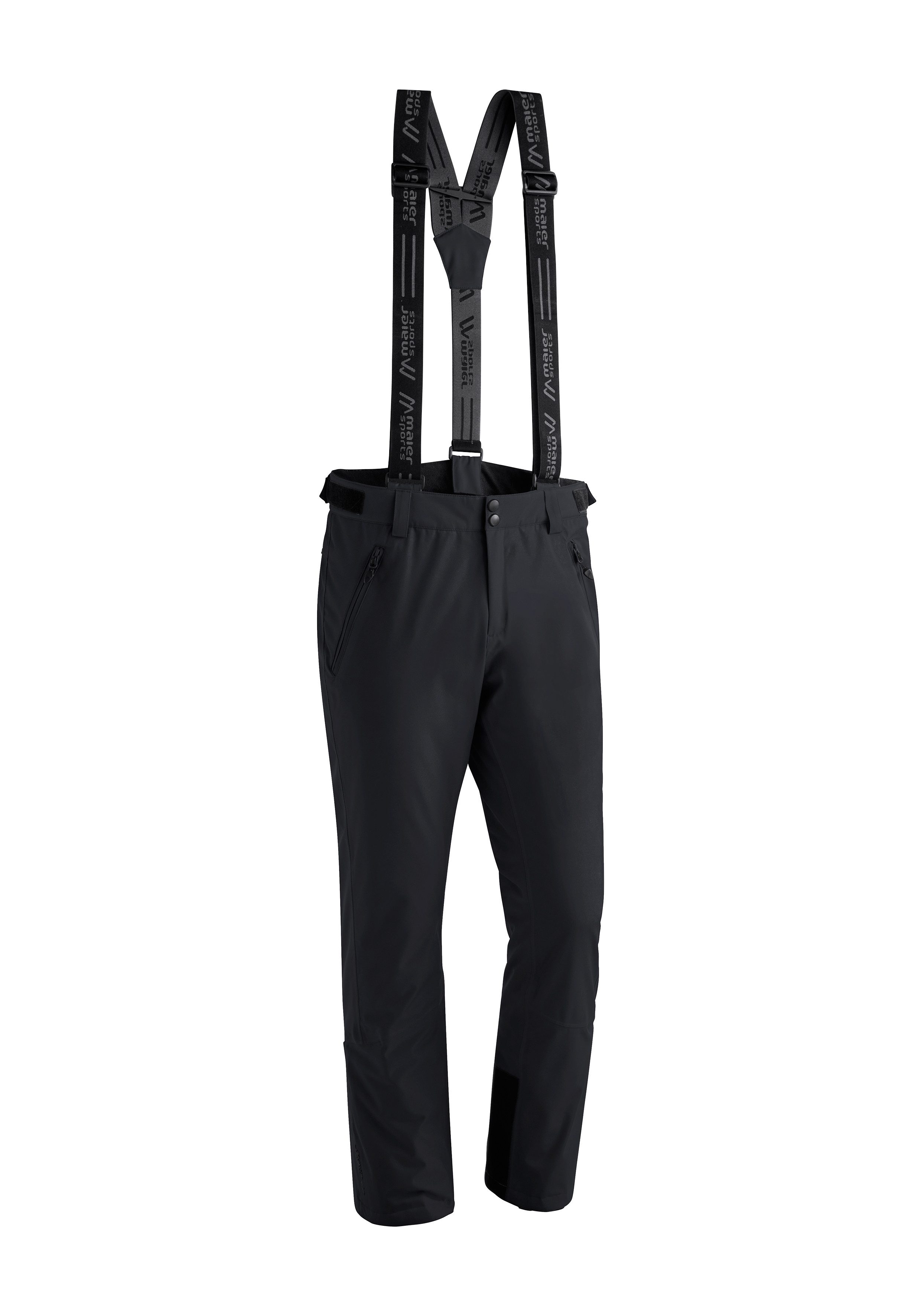 Maier Sports Skibroek Anton slim Heren sneeuwbroek met bretels, wind/waterdicht, slim fit