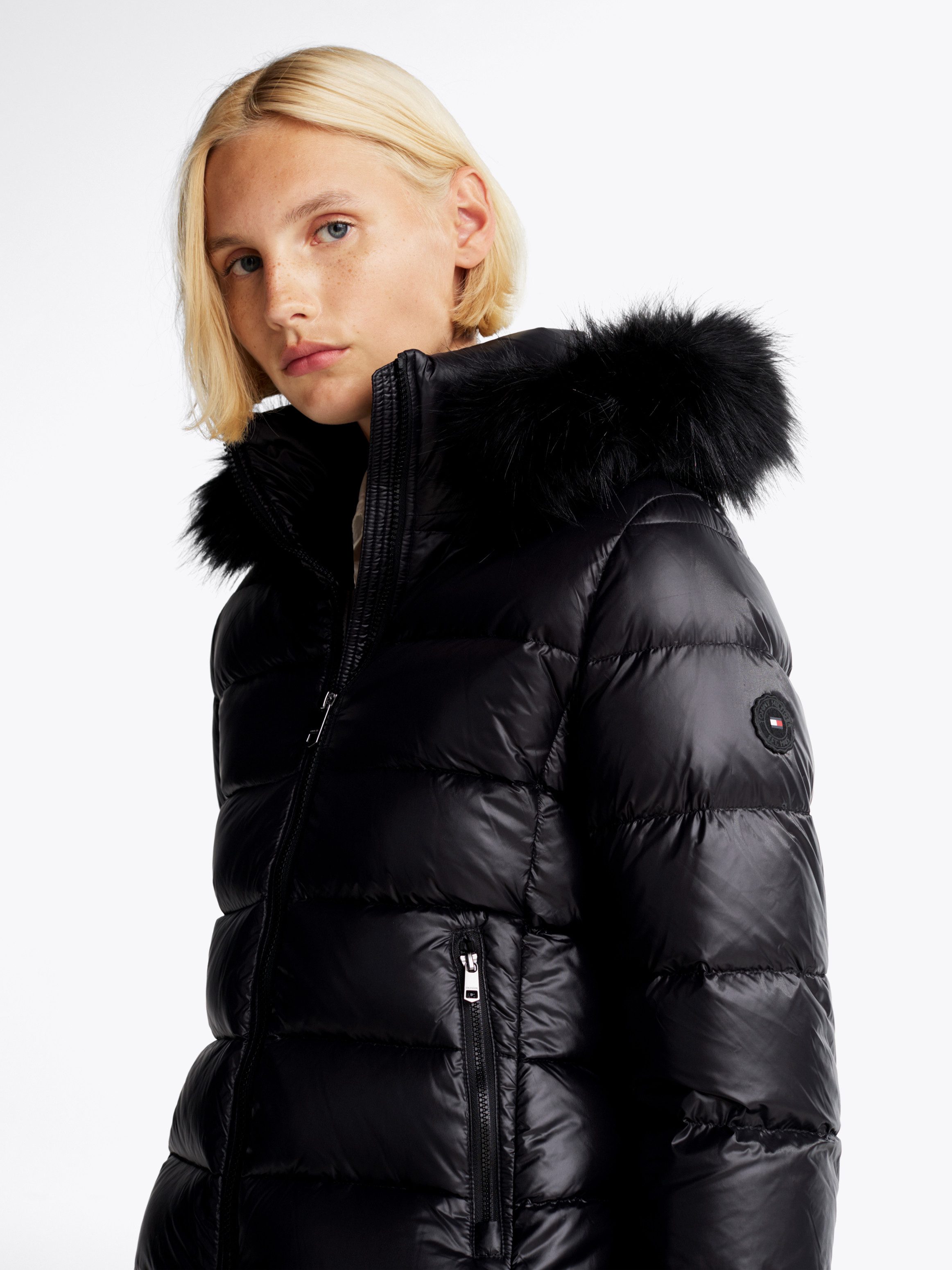 Tommy Hilfiger Gewatteerde jas met gestempeld logo