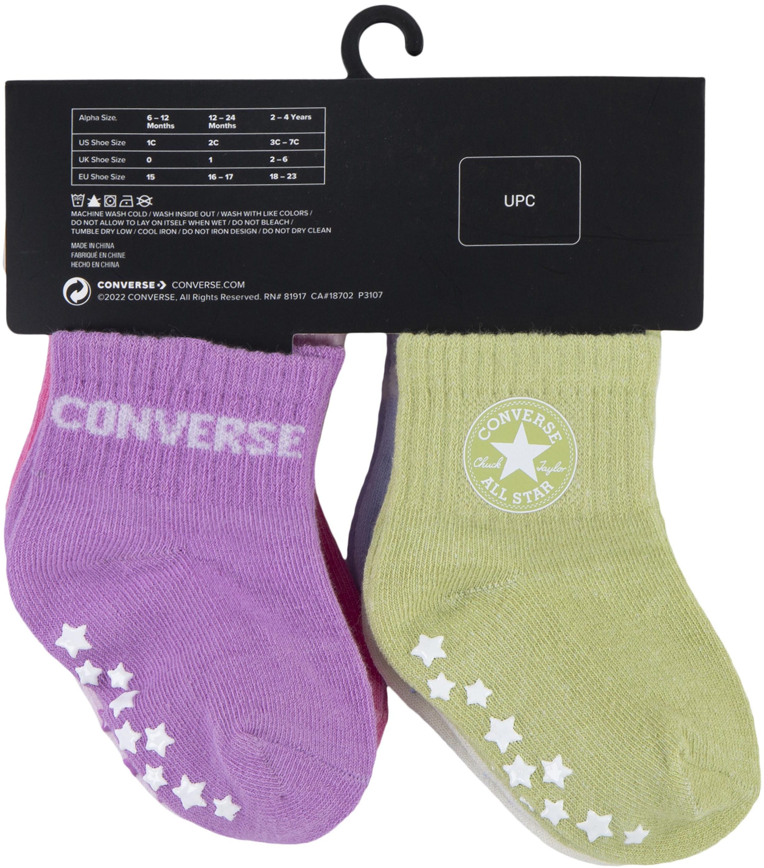 Converse Sokken CHN CORE 6PK GRIP INF TOD SCKS (6 paar)