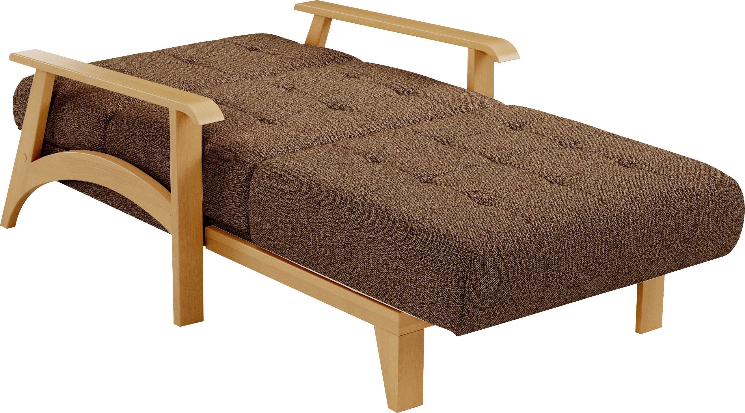 sit&more Récamier Billund Armleuningen van eikenkleurig beukenhout, verschillende bekledingen en kleuren