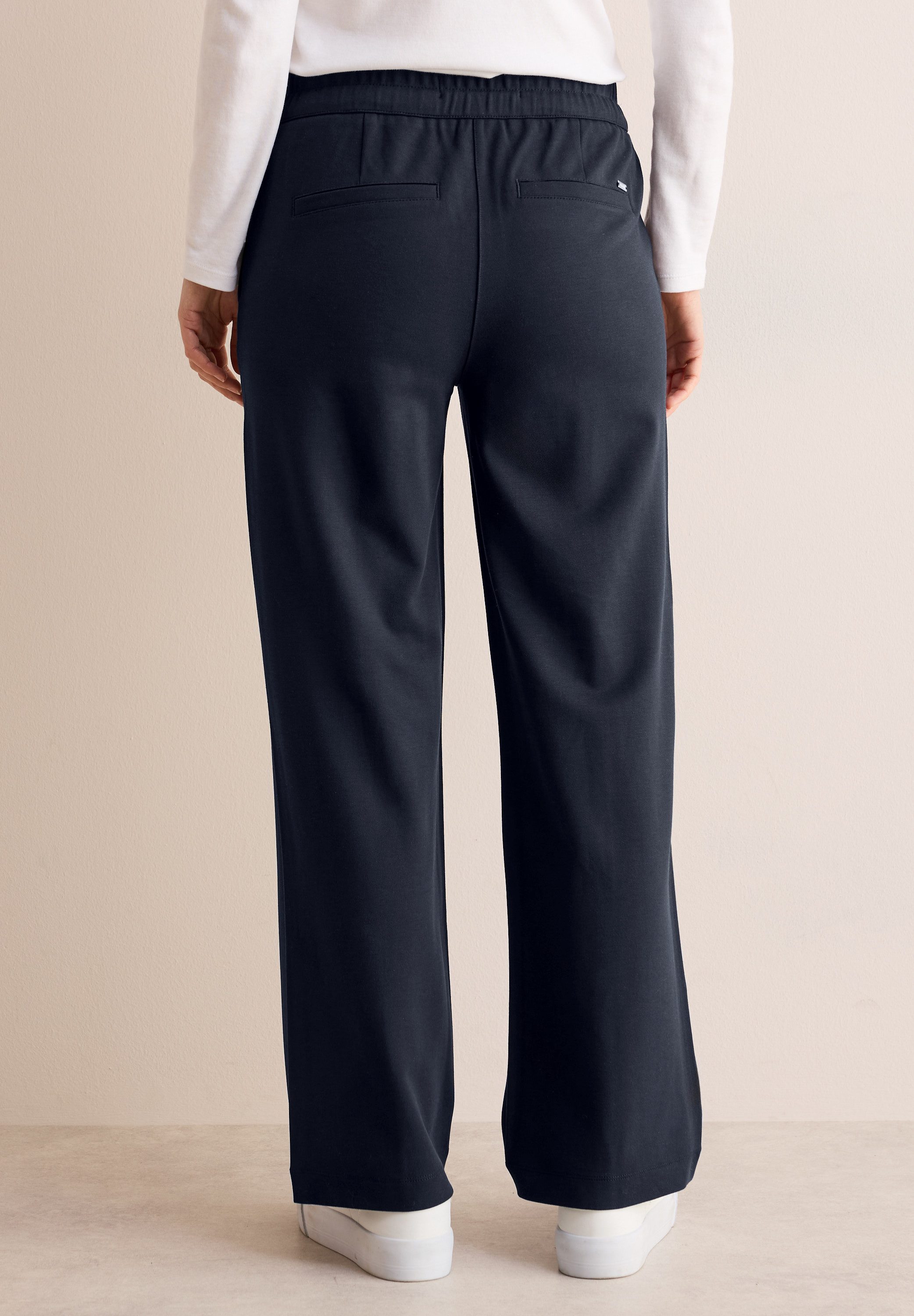 Cecil Geweven broek Style Neele met decoratieve stiksels