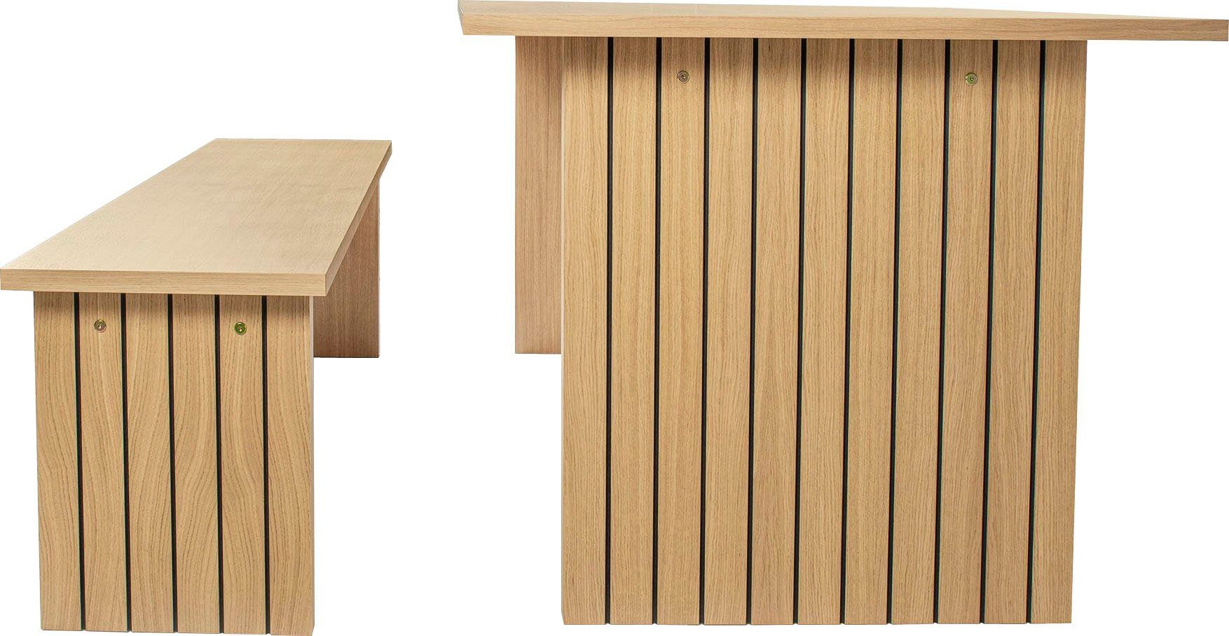 Woodman Eettafel Stripe Houtfineer van eiken
