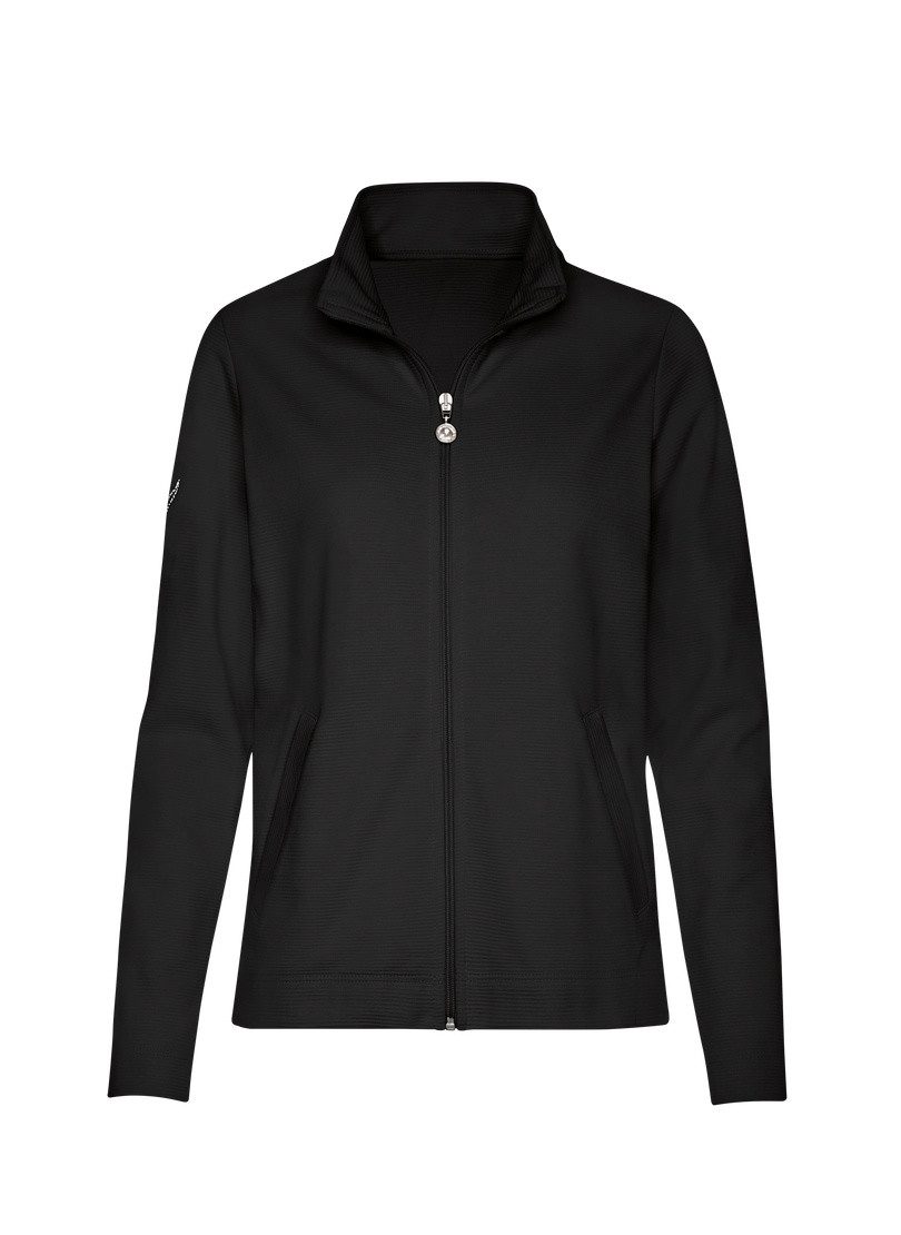 Trigema Sweatvest TRIGEMA jas met fonkelende strassteentjes (1-delig)