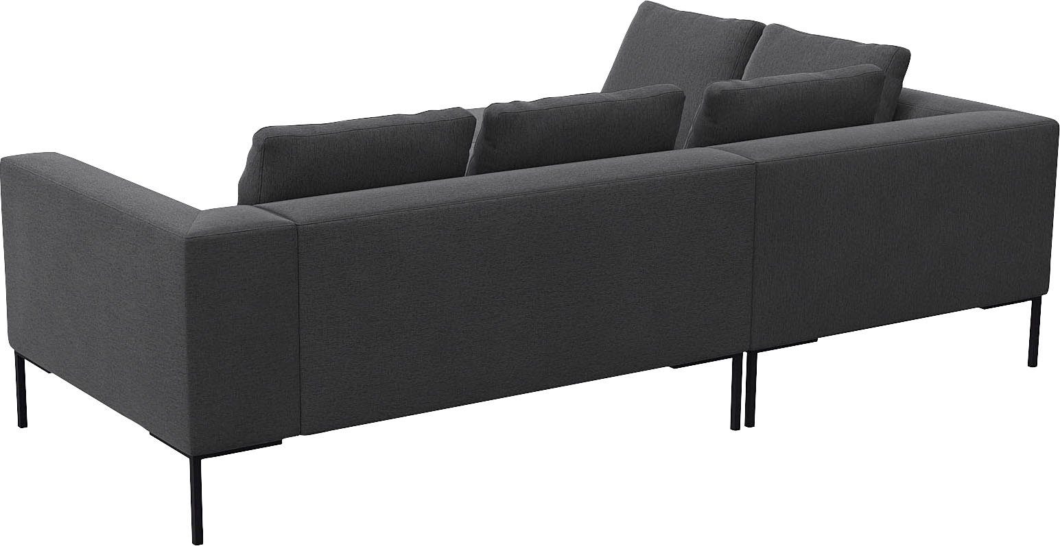 FLEXLUX Hoekbank Loano, super comfortabel zitcomfort door koudschuim in de zitting, L-vorm
