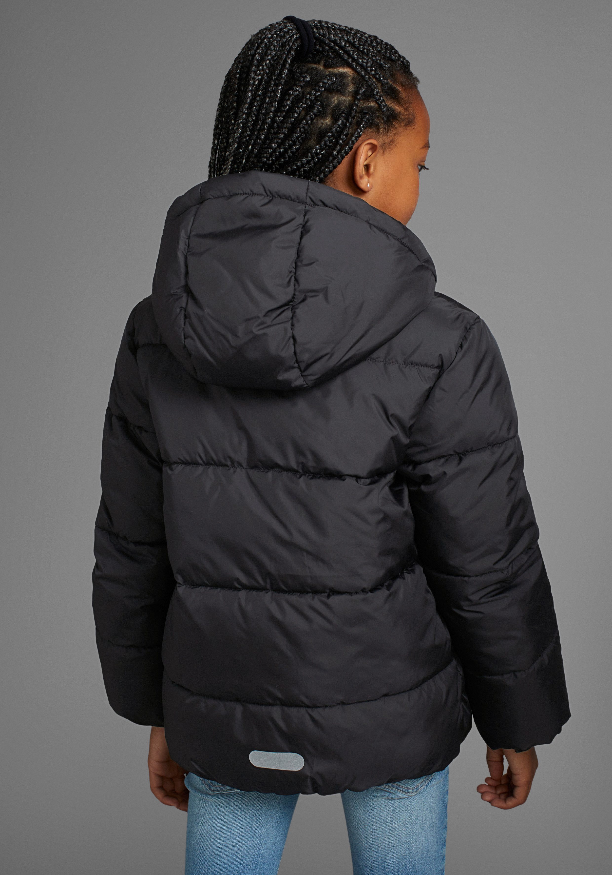 KangaROOS Winterjack Outdoor gewatteerde jas voor meisjes Gewatteerde jack met reflecterende details