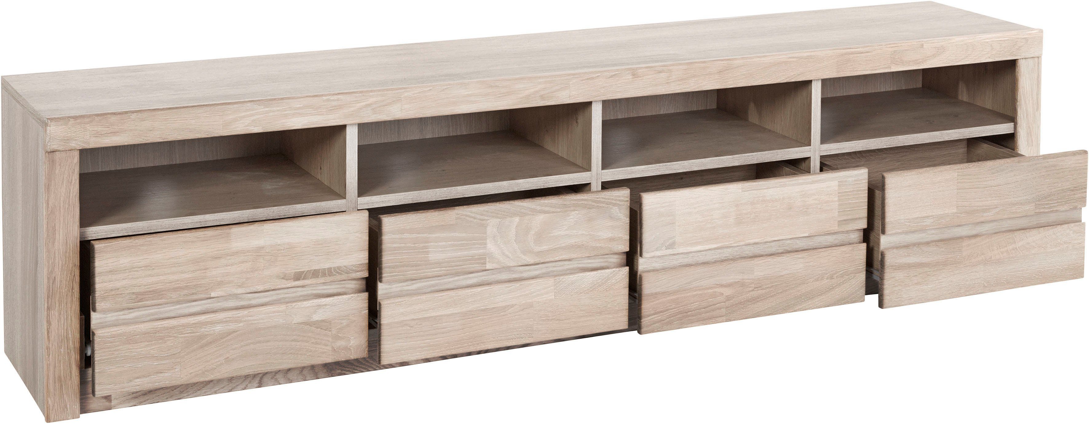 Home affaire Tv-meubel Silkeborg mooie greeploze look,breedte 180 cm