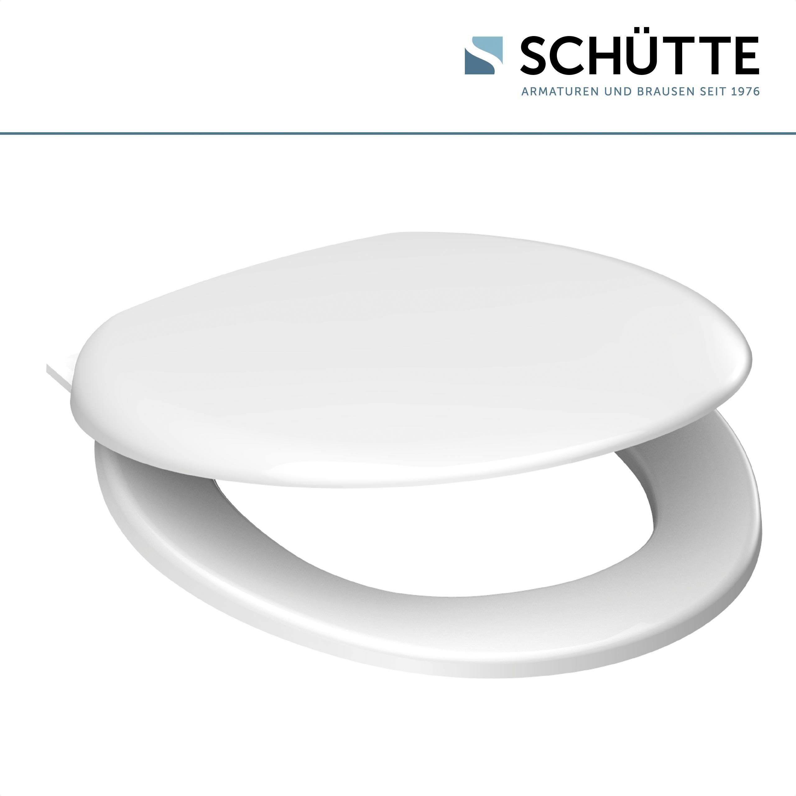 Schütte Toiletzitting Uni Duroplast, soft-closemechanisme