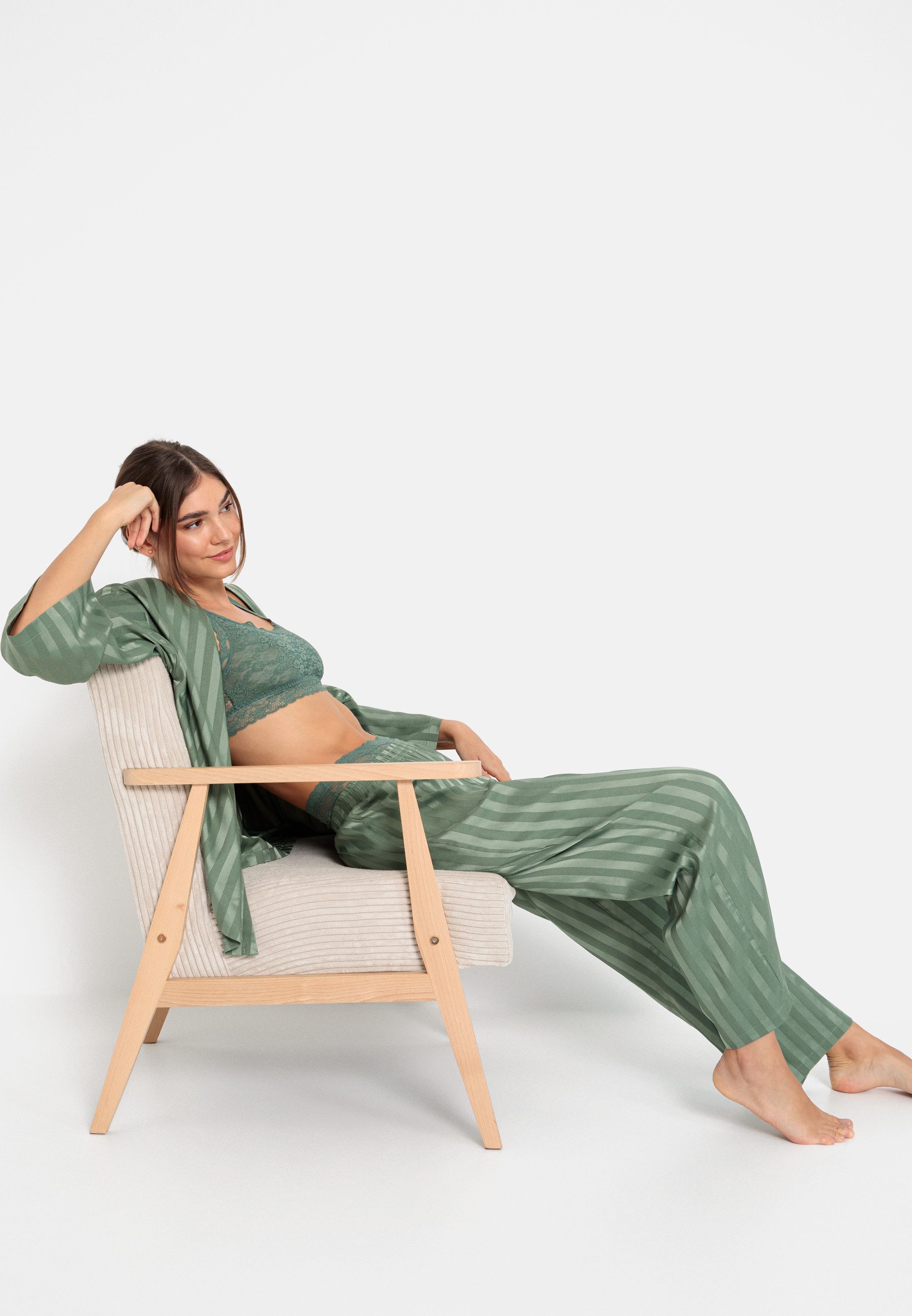LSCN by LASCANA Pyjama in kimono-stijl (set, 2-delig)