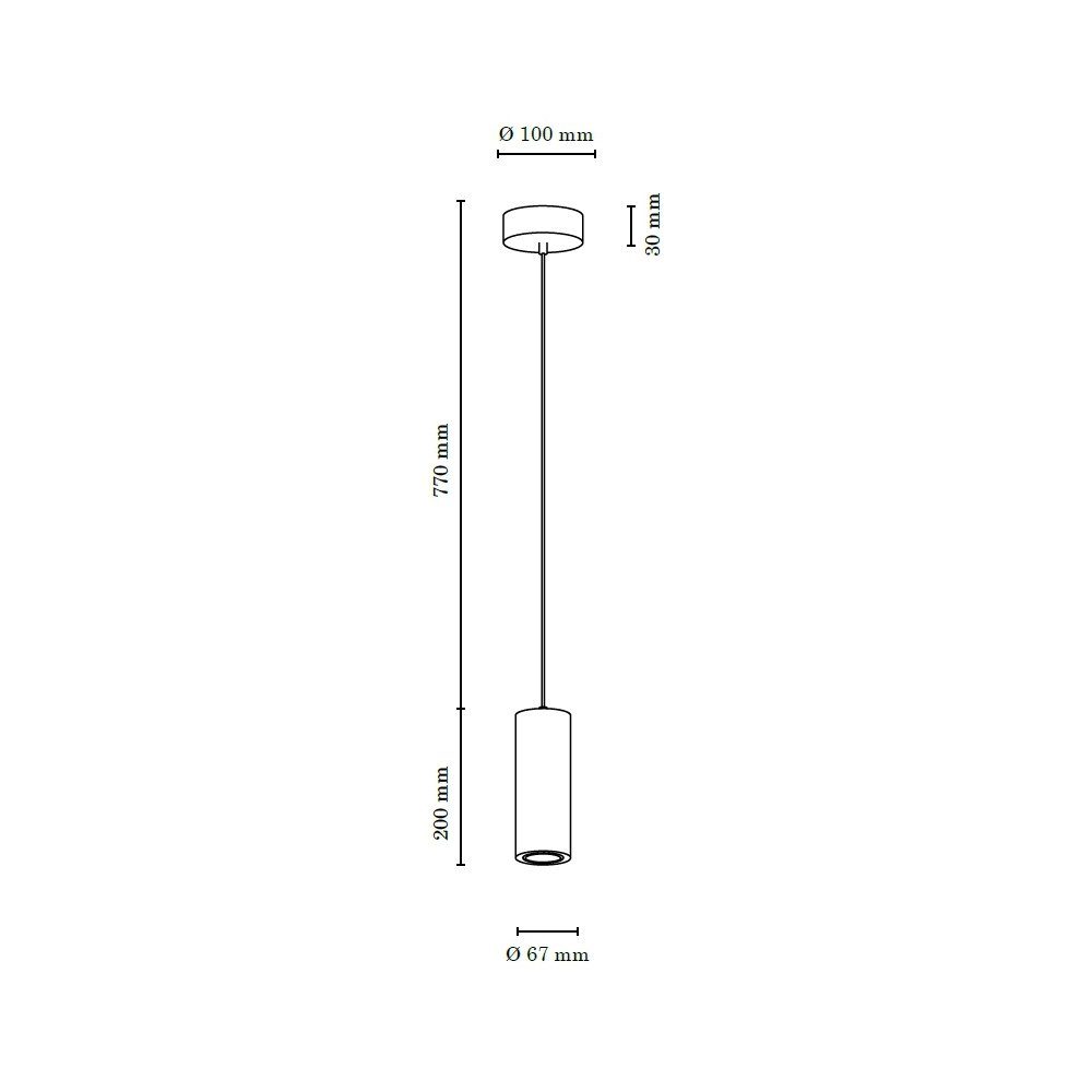 SPOT Light Hanglamp PIPE Hanglamp, natuurproduct van eikenhout, led verwisselbaar