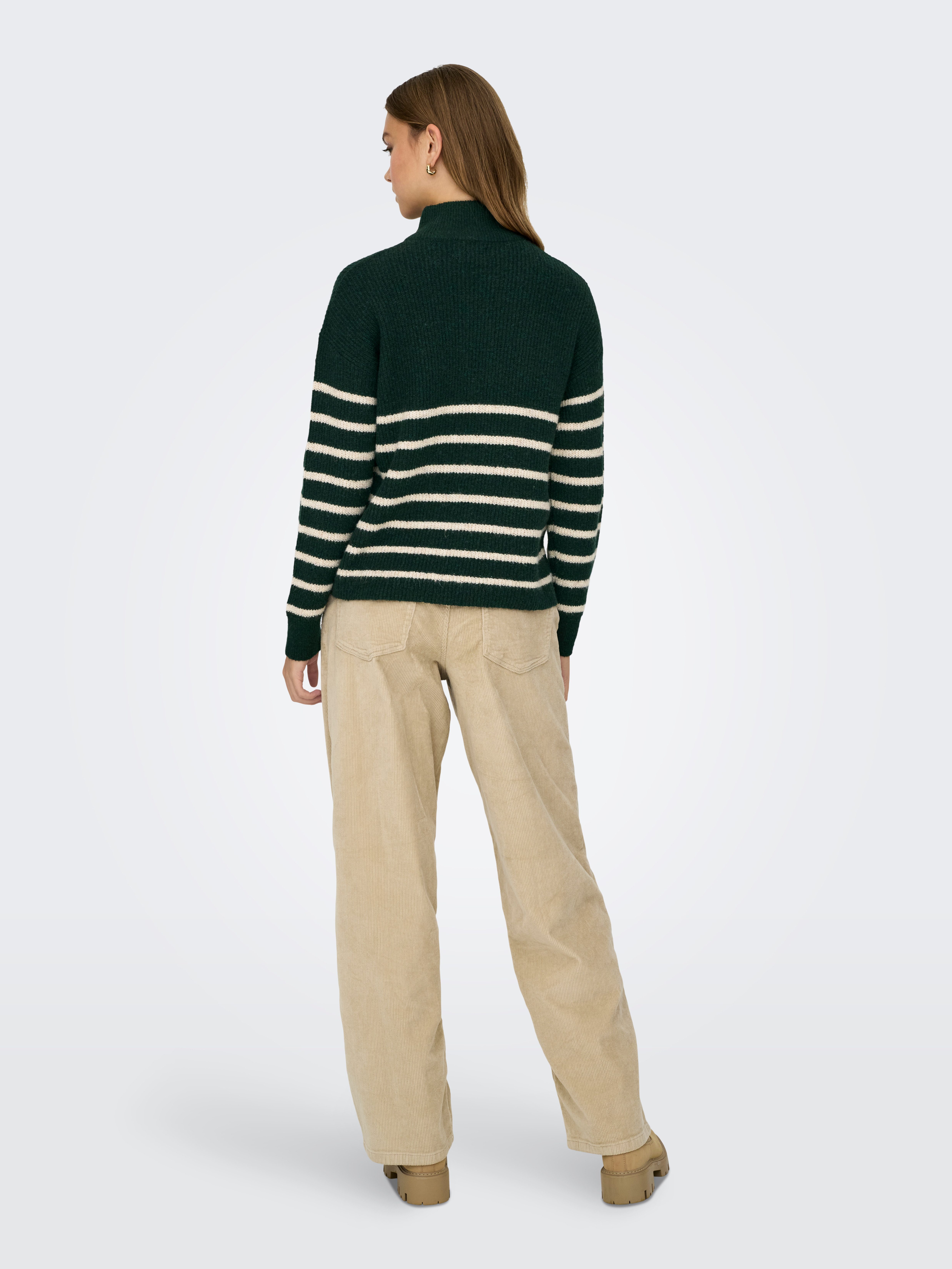 Only Gebreide trui ONLTOKYO L/S ZIP PULLOVER KNT NOOS