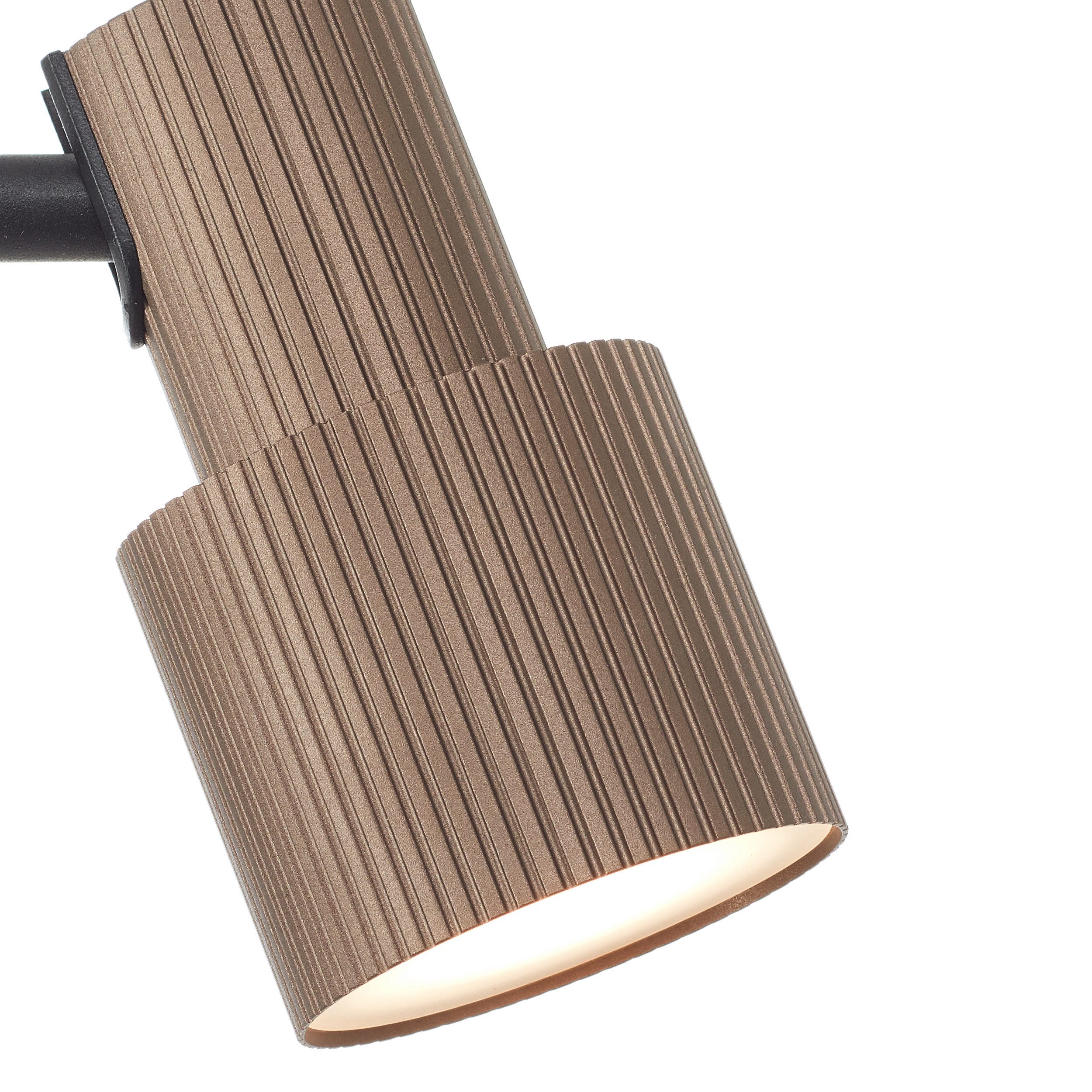 Brilliant Leuchten Staande lamp Cadiz 140 x 22 cm, gu10, kantelbaar, aluminium, zwart/bronzen kleur