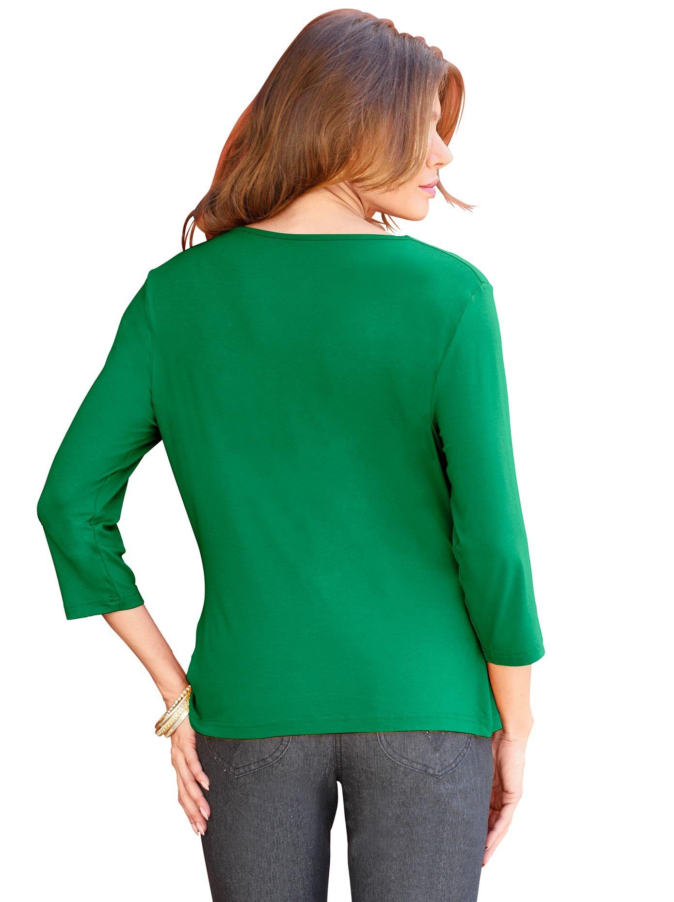 Classic Inspirationen Shirt met cascadehals Shirt (1-delig)