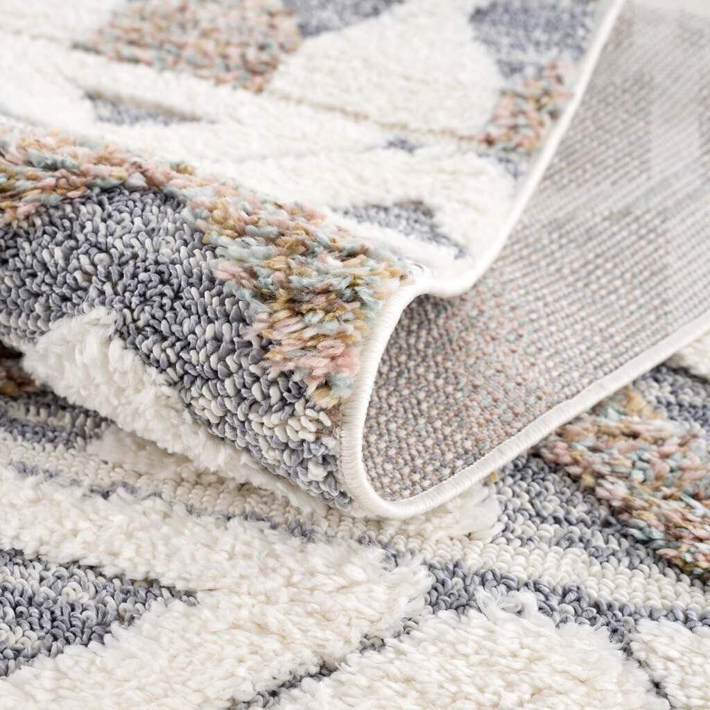 Carpet City Hoogpolig vloerkleed Focus 3050 Boho-tapijt, hoog-laag patroon / 3D-effect, voor woonkamer, slaapkamer