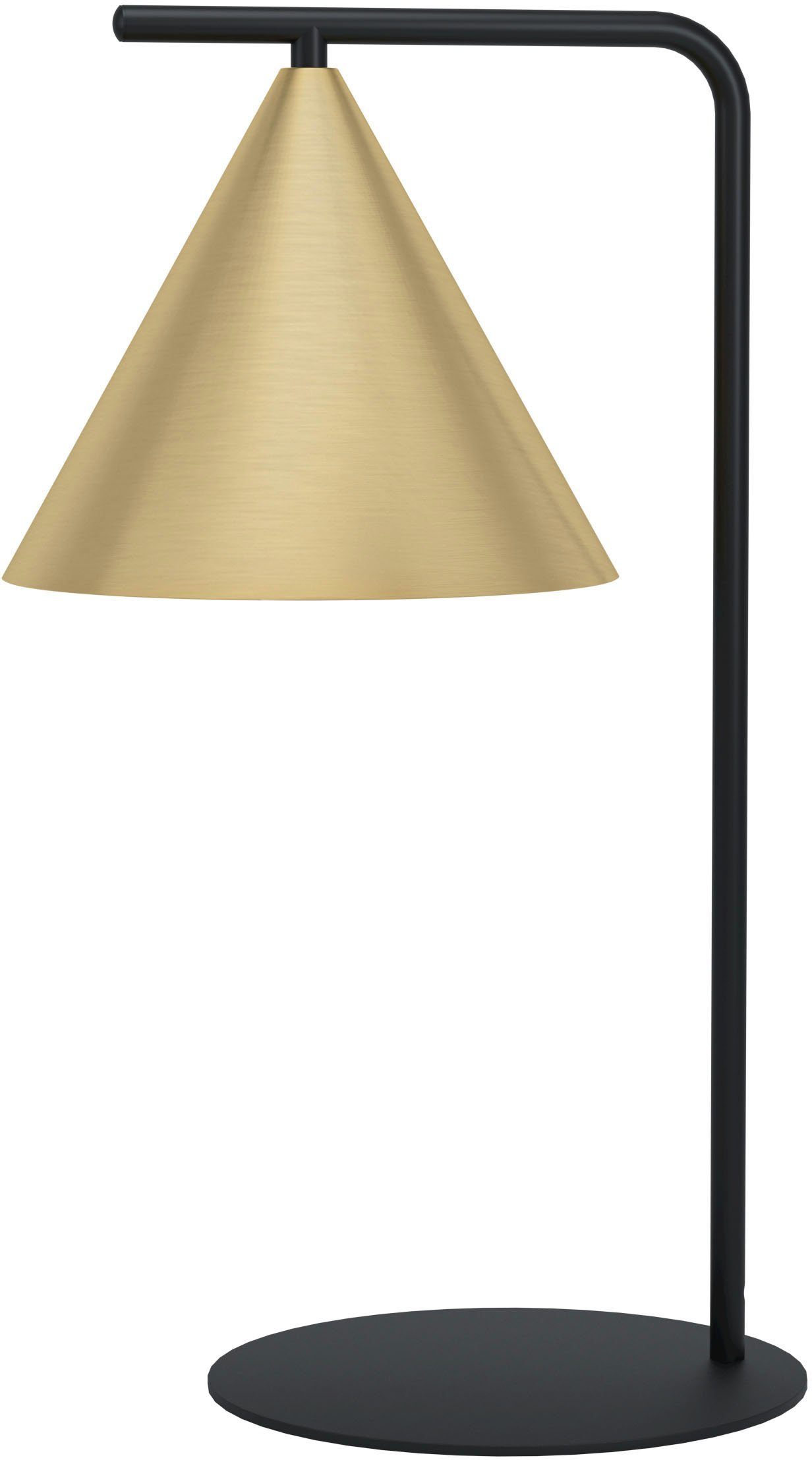 Eglo hanglamp tafellamp 1xE27 zwart-geelkoper