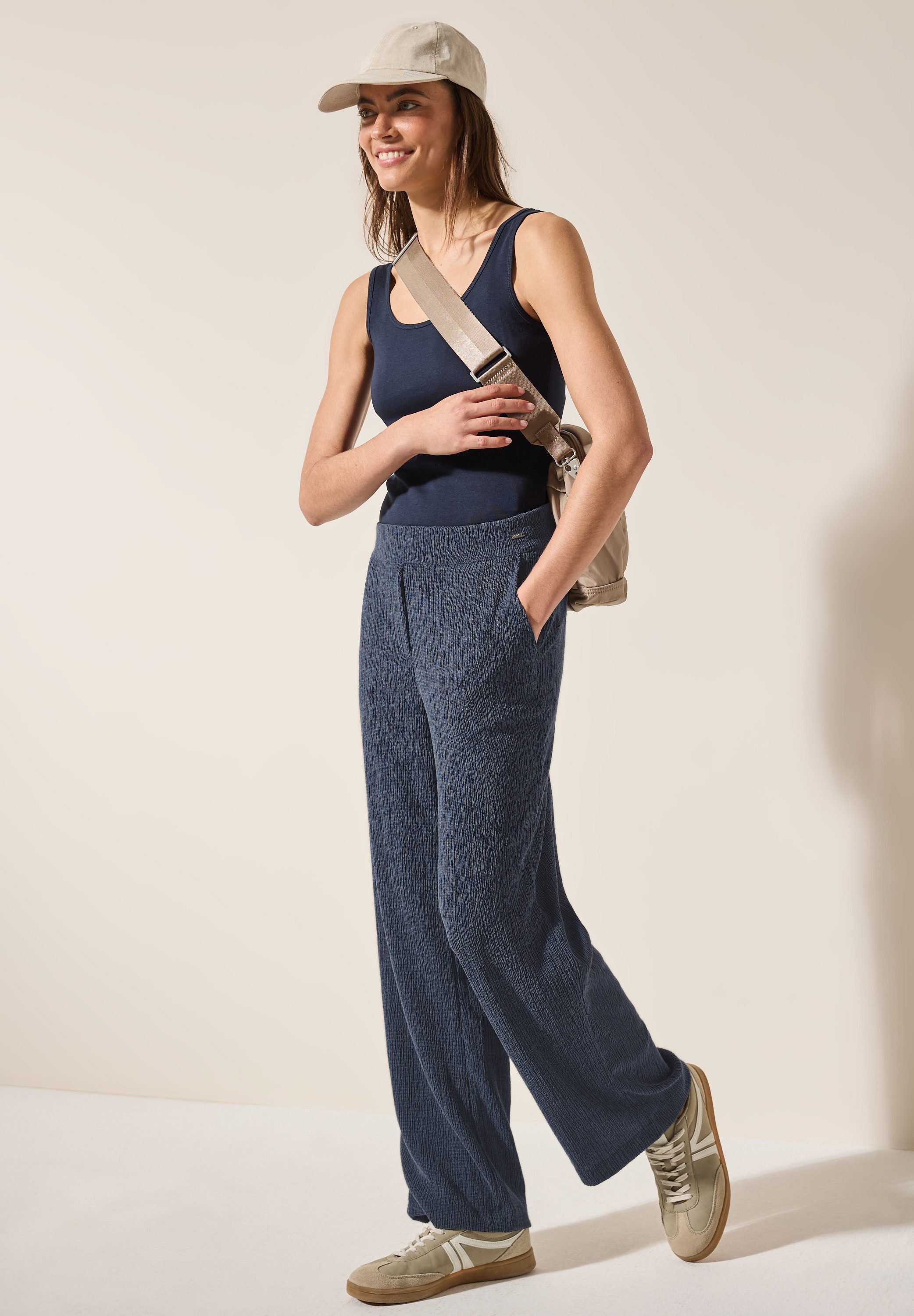 Cecil Stoffen broek Style Neele in structuuroptica