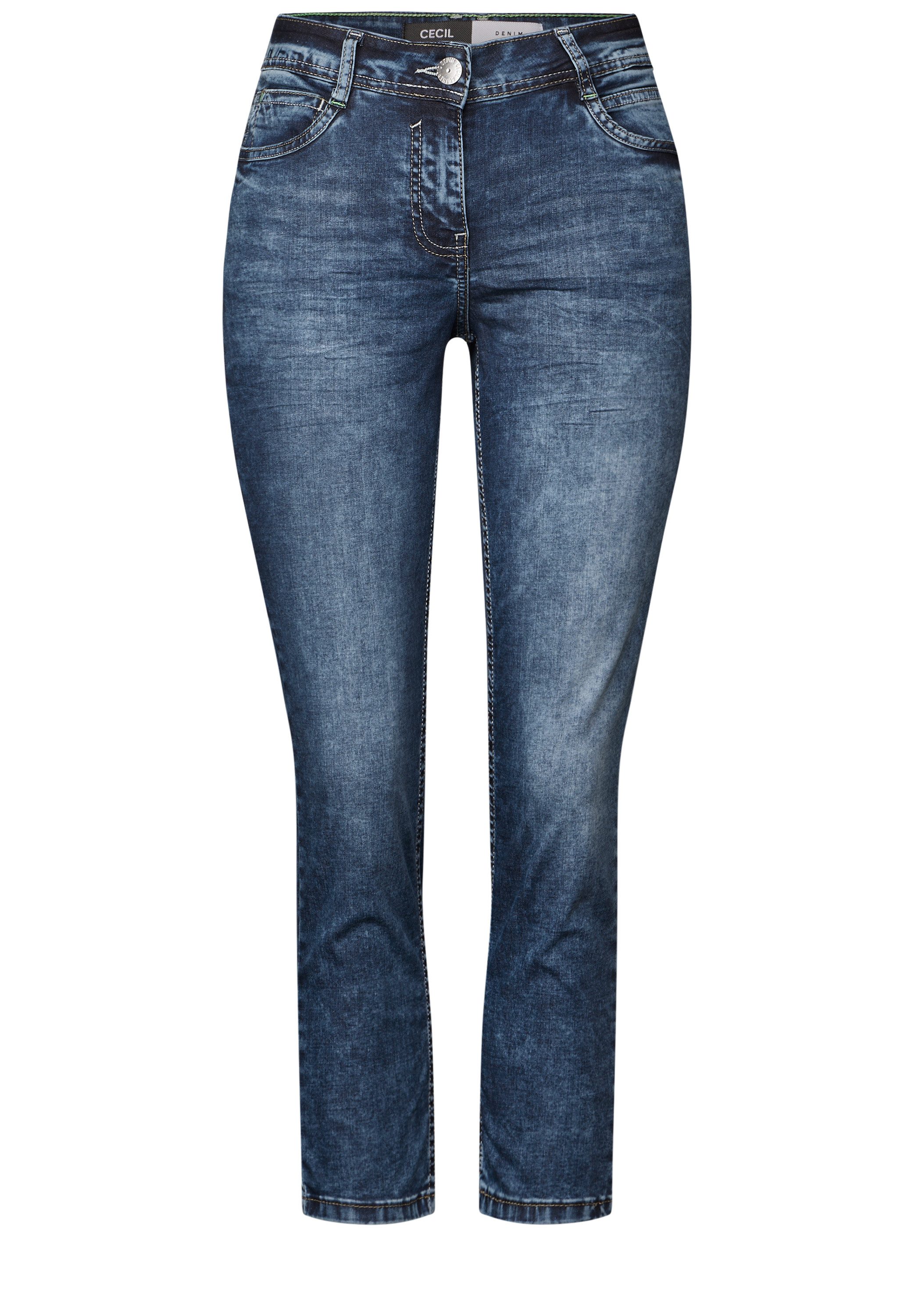 Cecil 5-pocket jeans Stijl Scarlett enkelvrij, met stretch