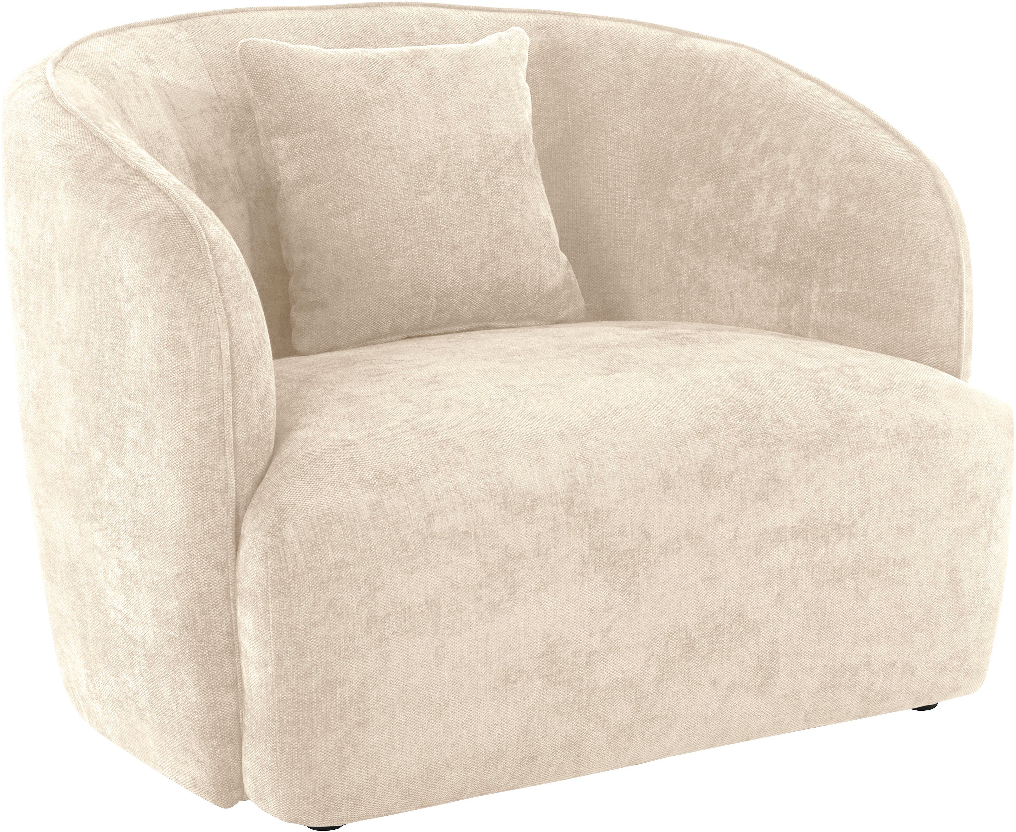 andas Fauteuil Kreukelzone ook met bouclé-bekleding