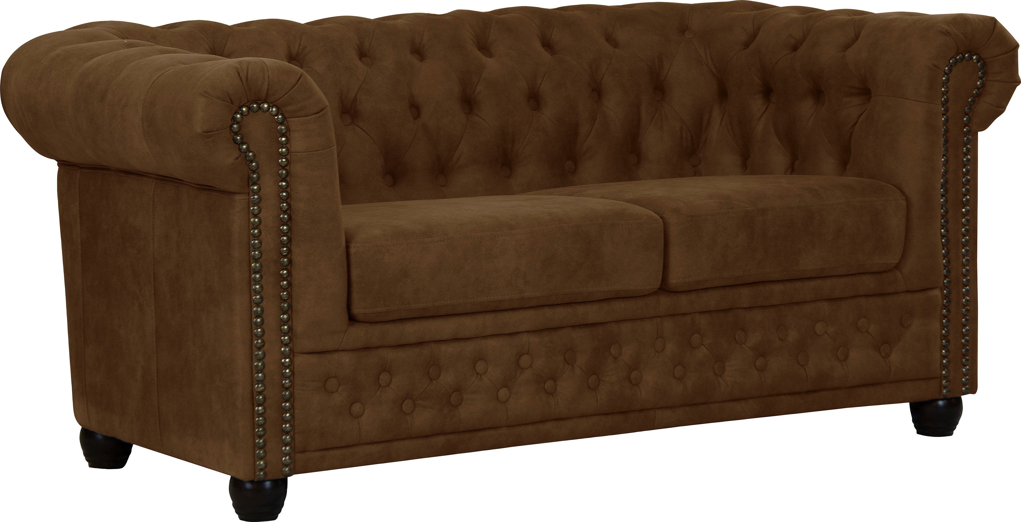 Home affaire Chesterfield-bank Rysum Chesterfield-look, in 2 stofkwaliteiten