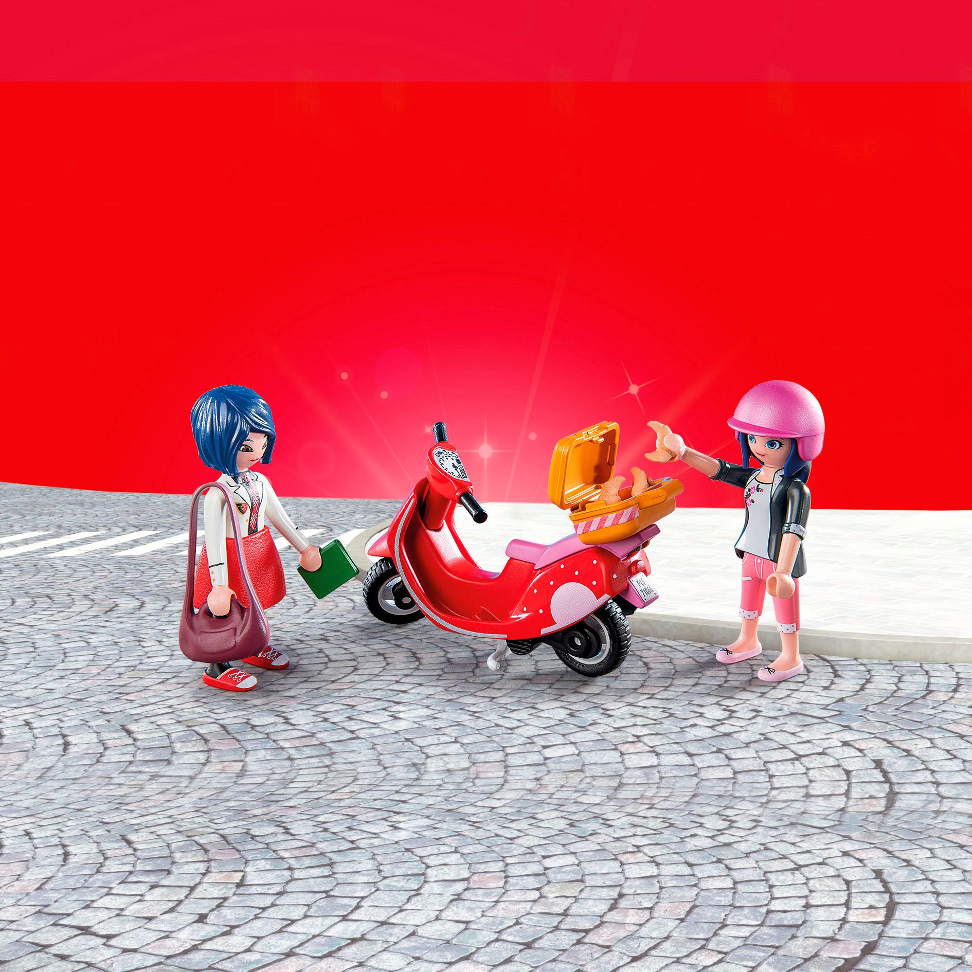 Playmobil® Constructie-speelset Miraculous: Rollerfahrt durch Paris (71864) (17-delig)
