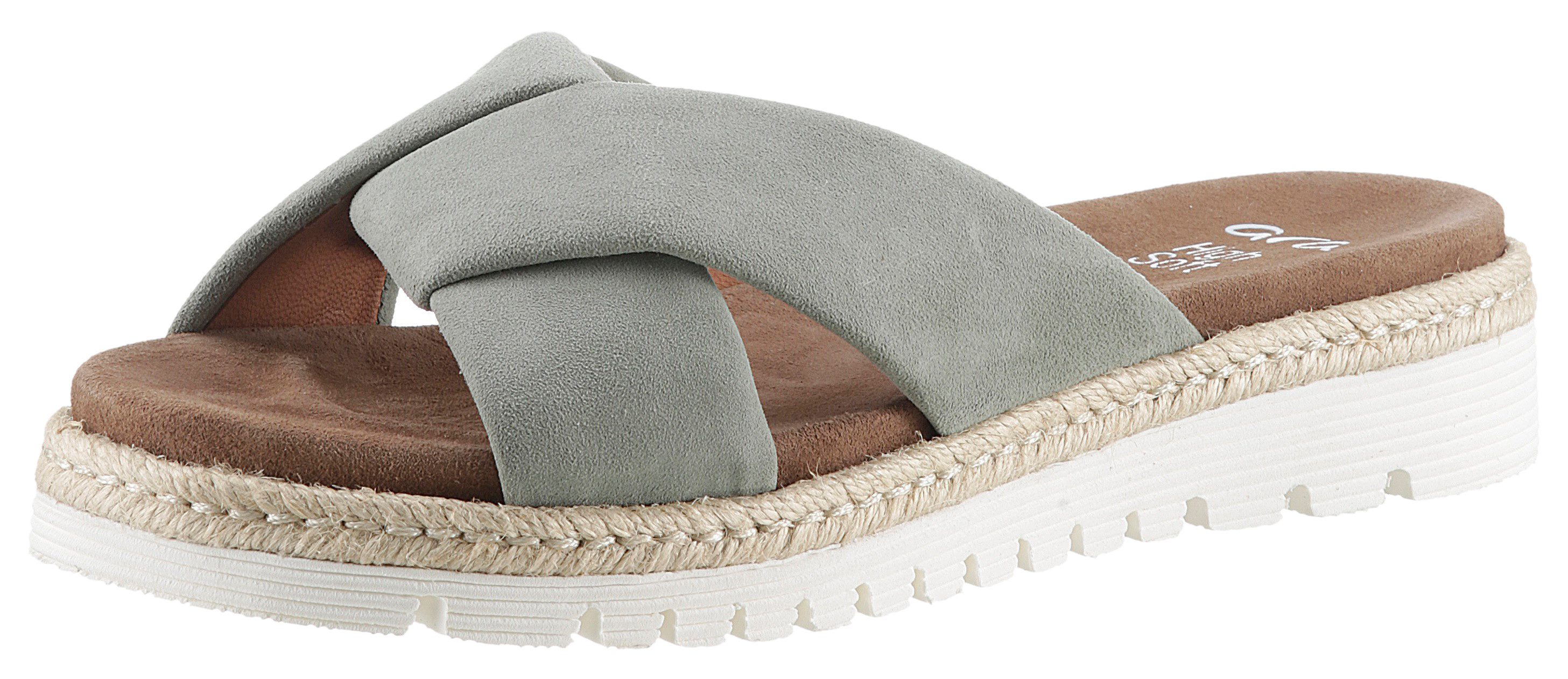 Ara Slippers Jamaika plateau, zomerschoen, slippers in comfortabele schoenwijdte g (= breed)