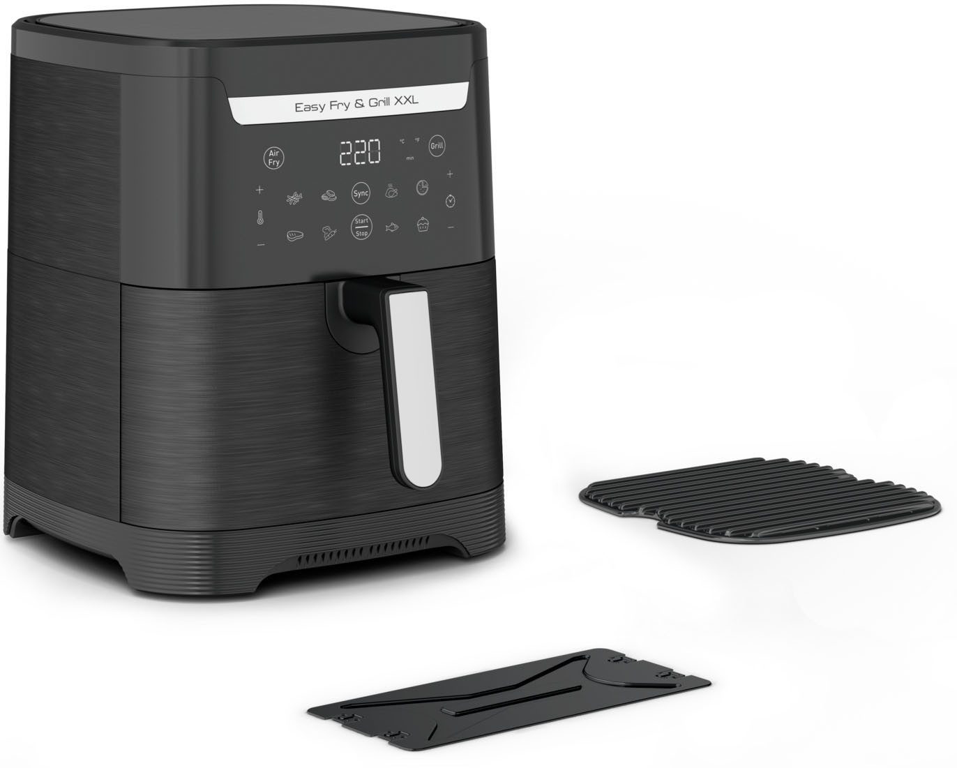 Tefal Airfryer EY8018 Easy Fry & grill XXL, 2-in-1 2 aparte zones, 6,5 l xxl-inhoud, ey8018