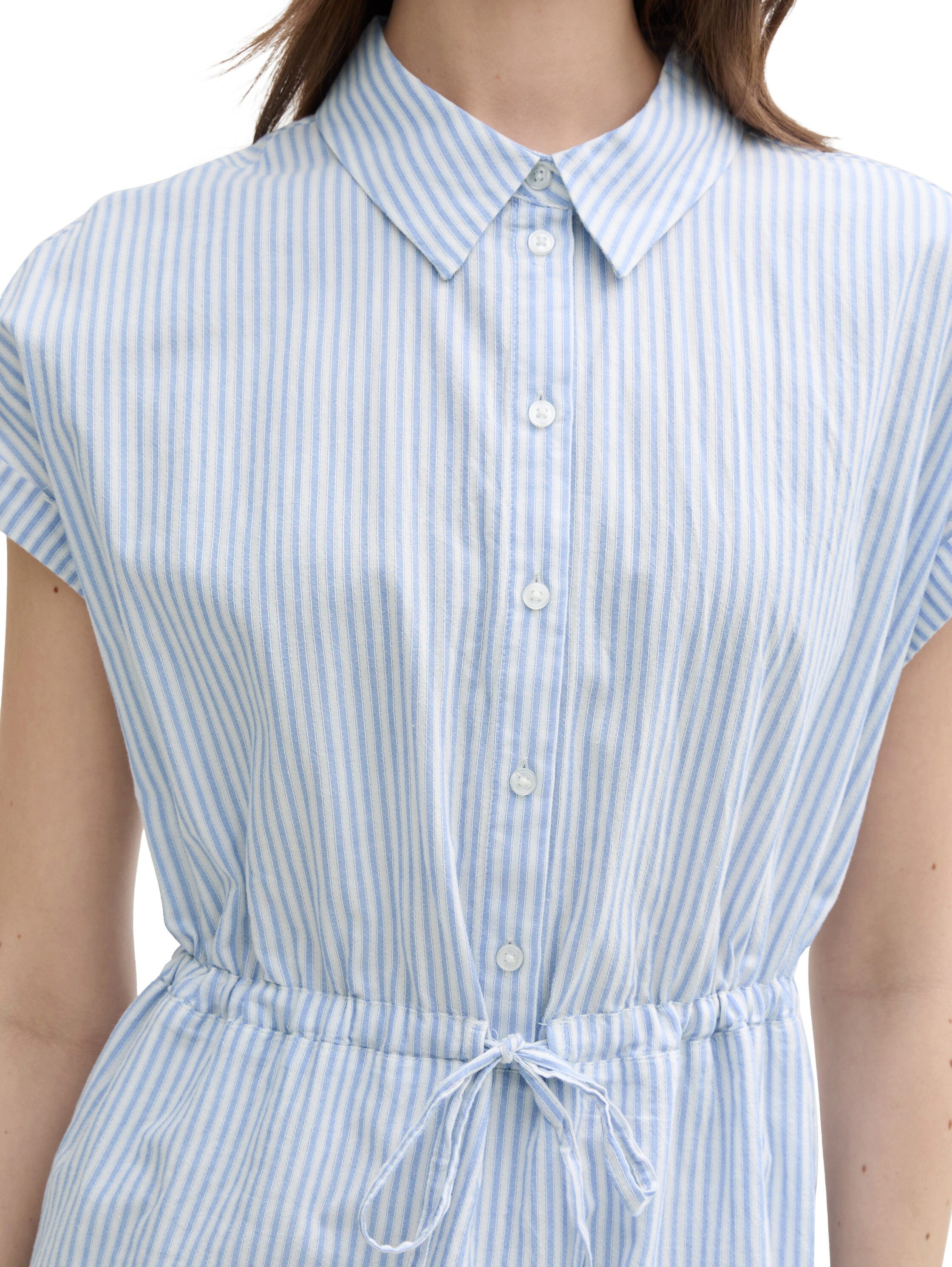 Tom Tailor Denim Jurk met overhemdkraag met streepdessin