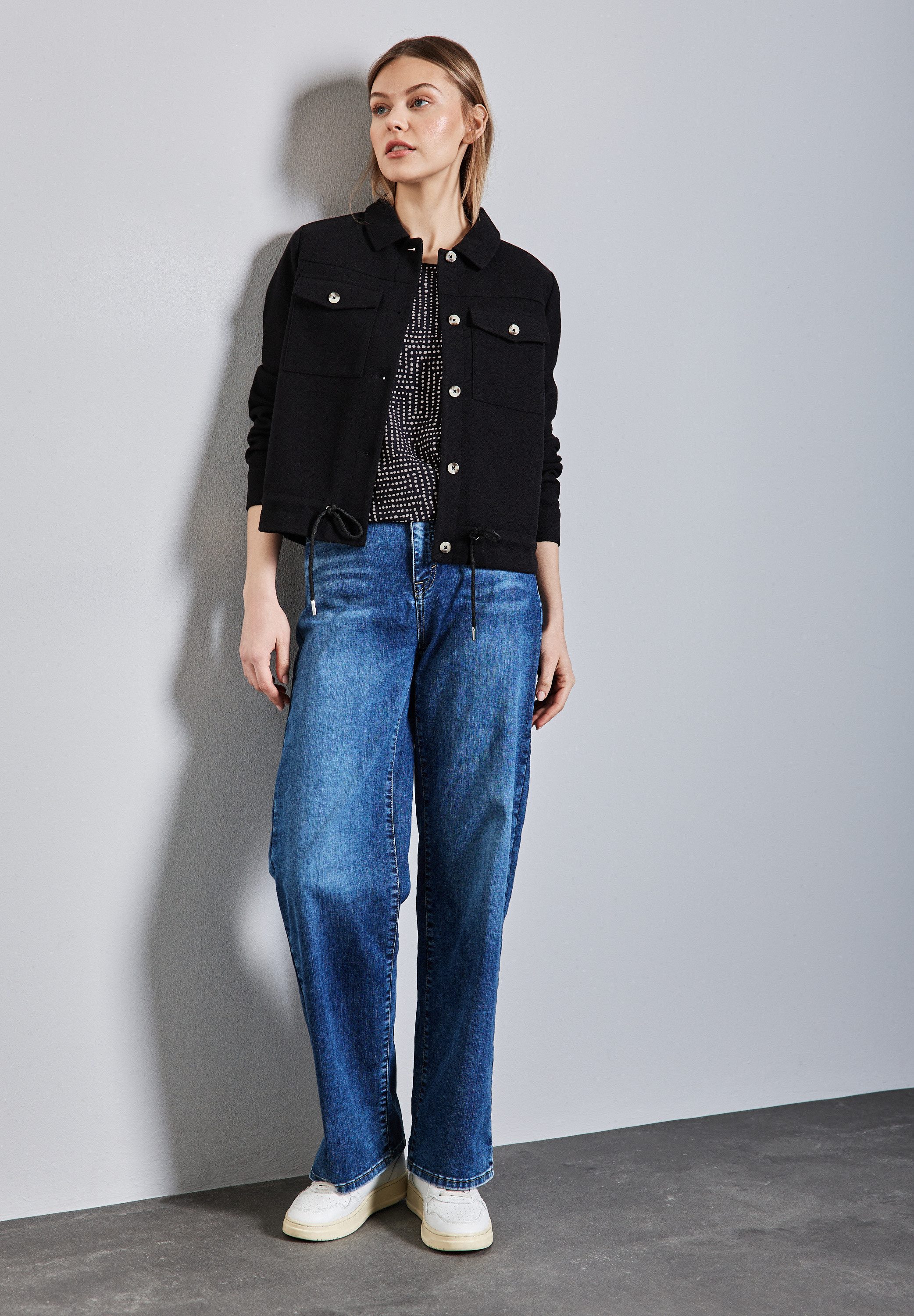 STREET ONE Shirt met 3/4 mouwen Evi met print all-over
