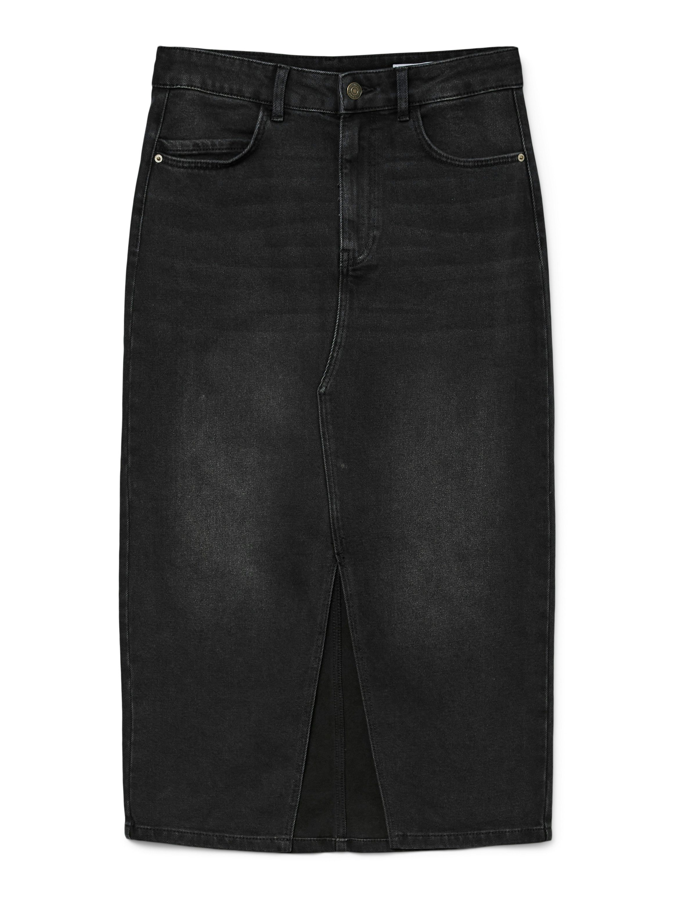 Vero Moda Jeans rok VMNATALIE HR MIDI DNM SKIRT MIX NOOS