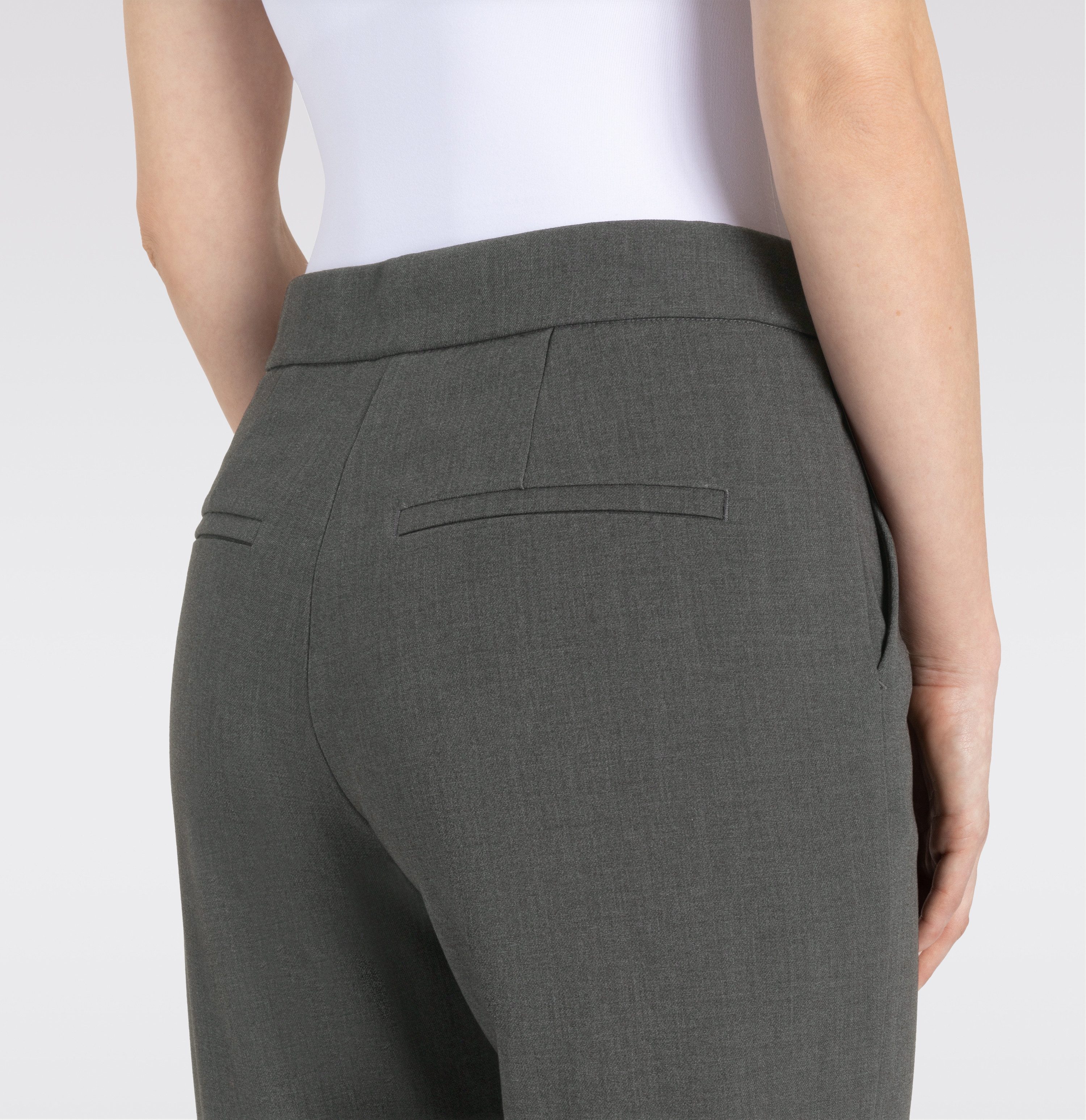 MAC Pantalon Chiara met visgraatdessin
