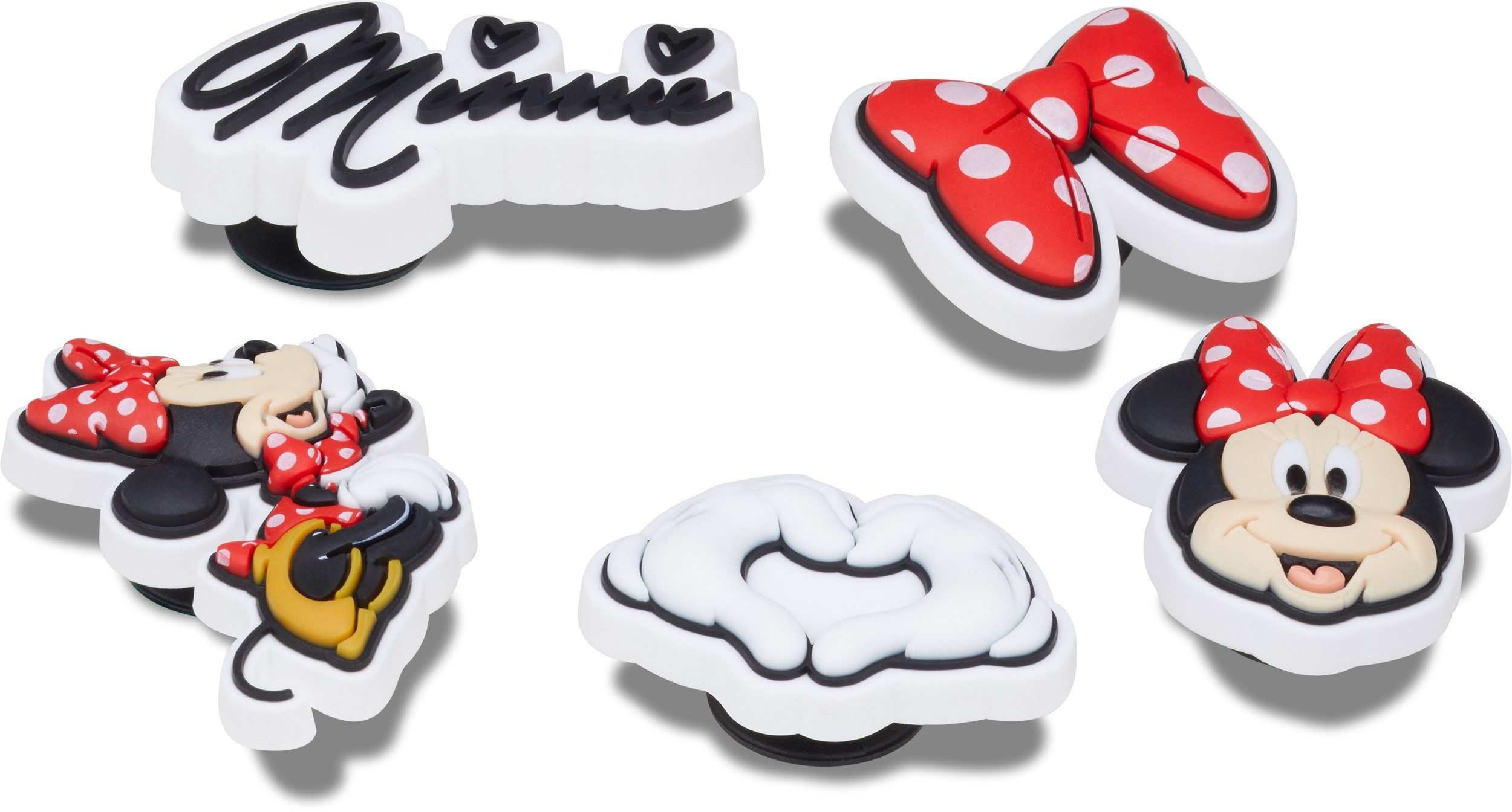 Crocs Schoenbutton Jibbitz™ Minnie Dress (set, 5-delig, Geen speelgoed. Niet geschikt voor kinderen jonger dan 3 jaar)