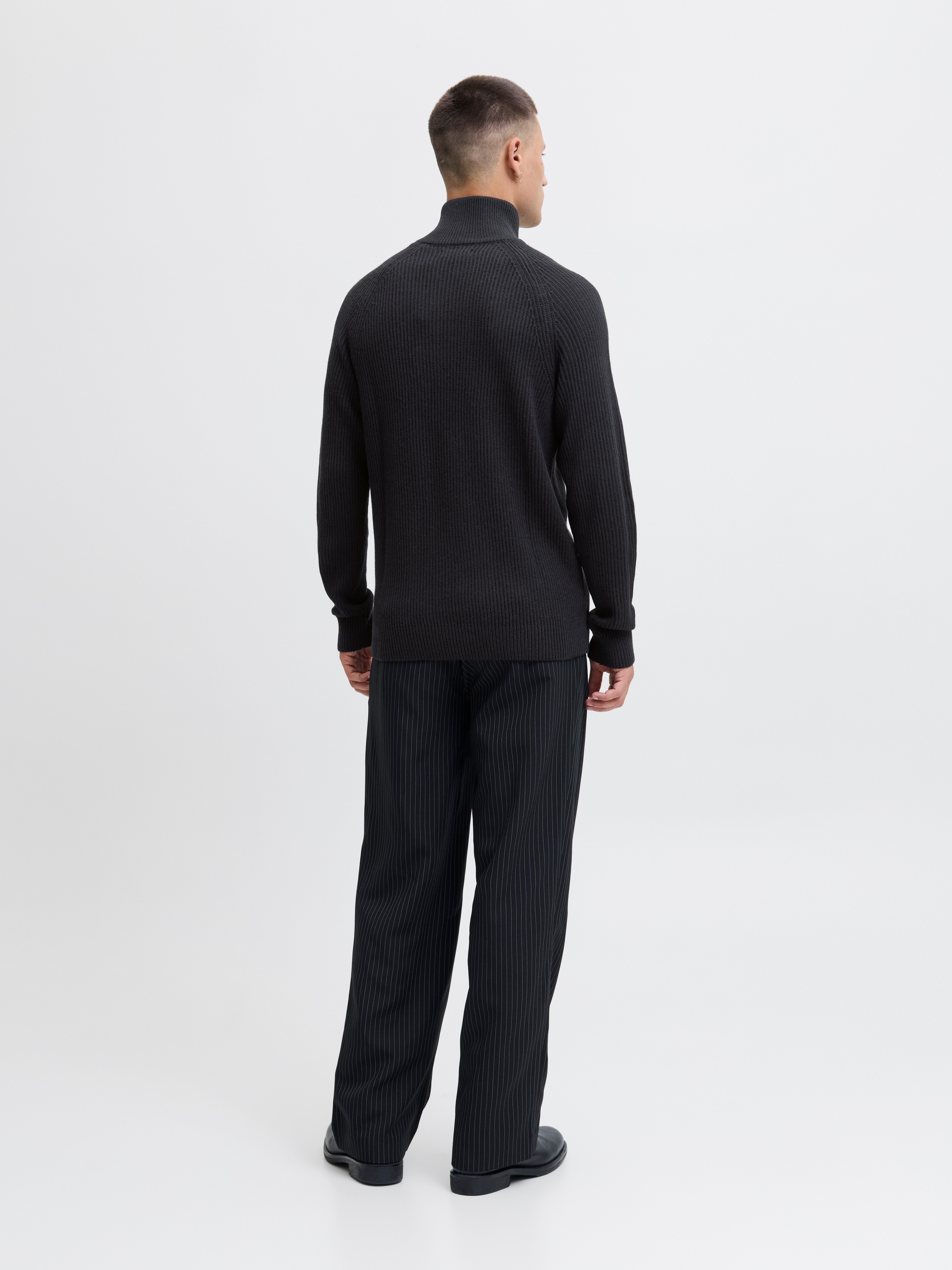 Jack & Jones Schipperstrui JJPANNEL KNIT HALF ZIP AW25