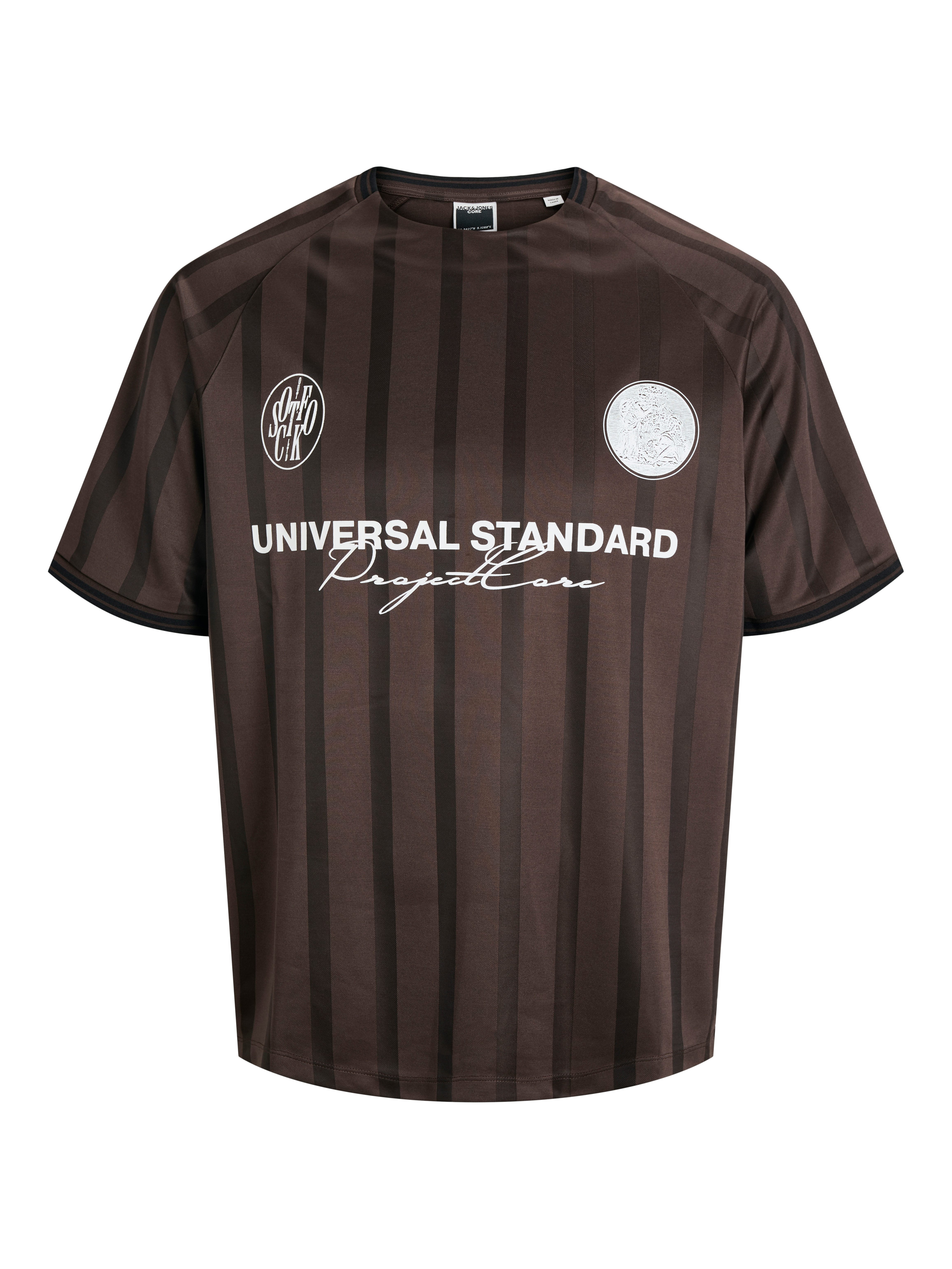 Jack & Jones Trainingsshirt JCOCOVER RETRO FOOTBALL TEE SS LN