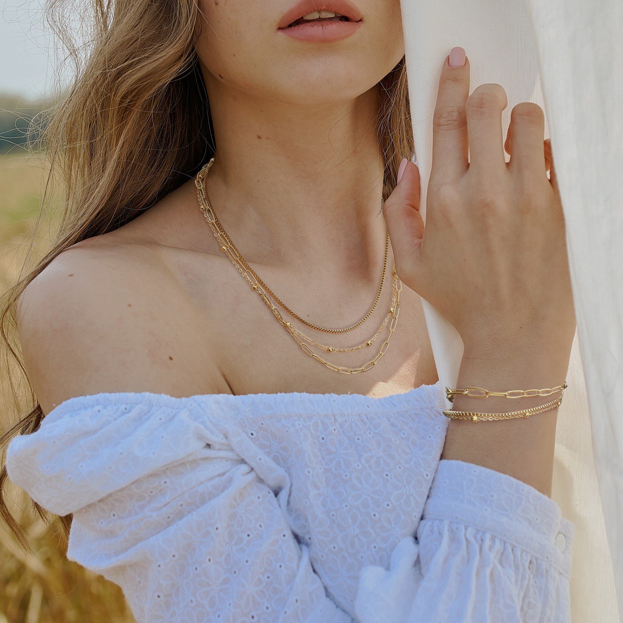 Kingka Armband Sieraad Geschenk, Laagjes