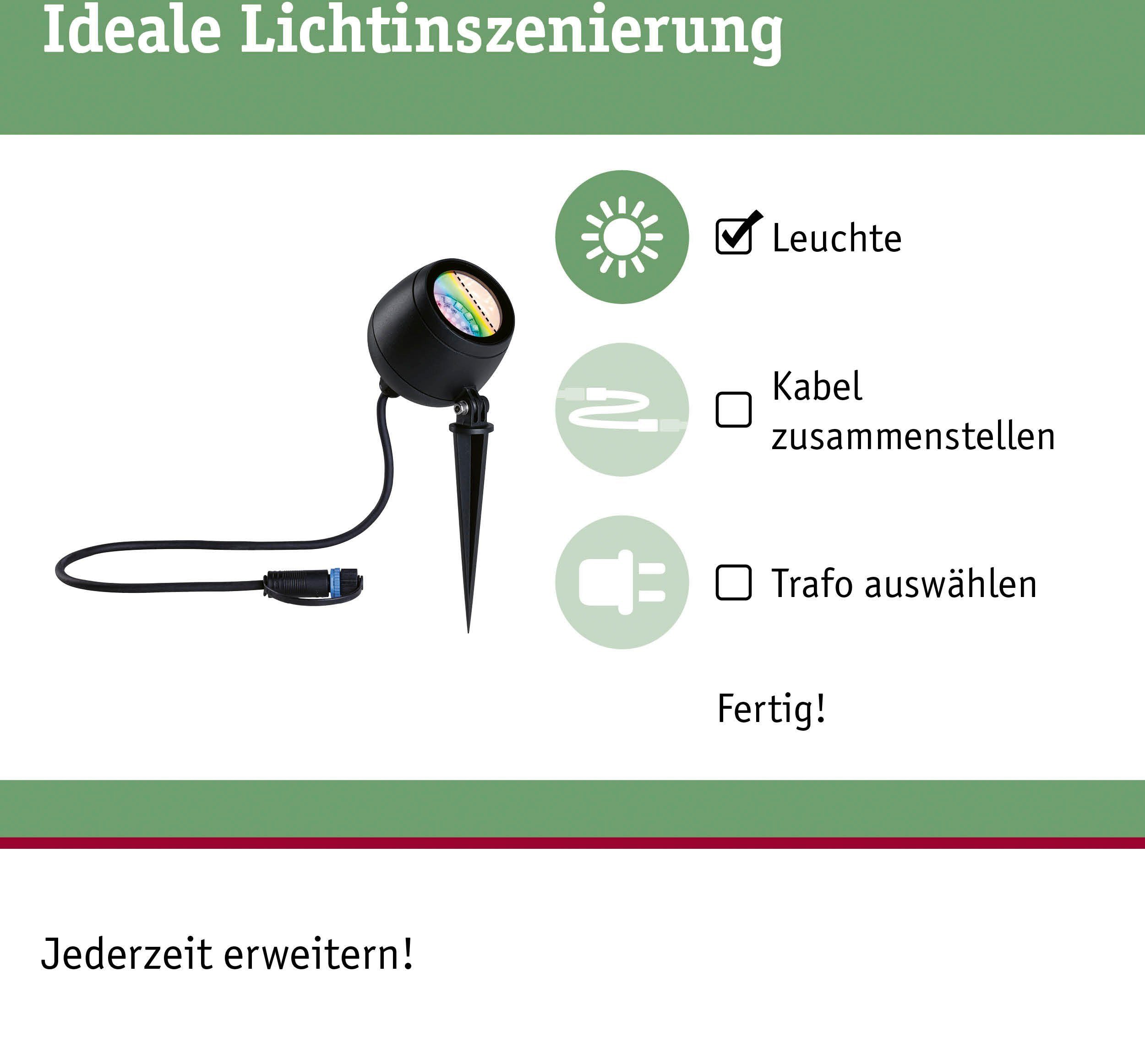 Paulmann Led-tuinverlichting Buiten Plug & Shine Spot Kikolo RGBW ZigBee (1 stuk)